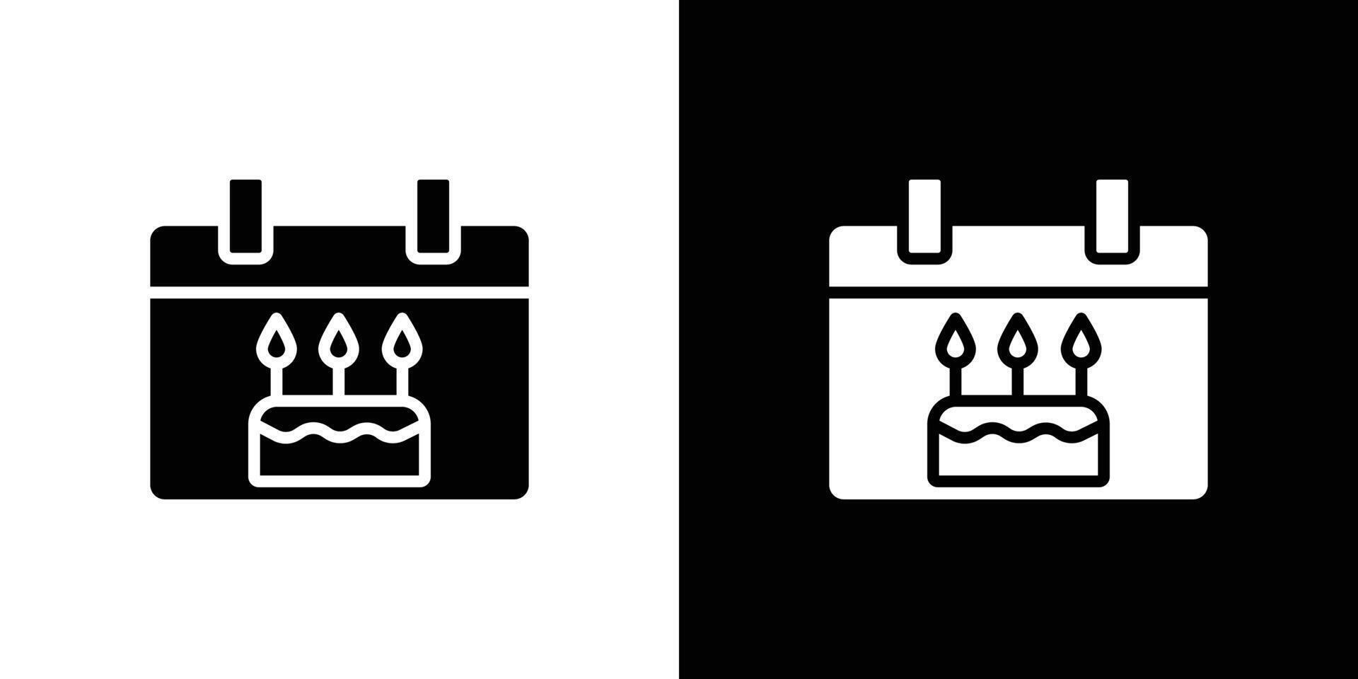 Birthday icon logo set vector