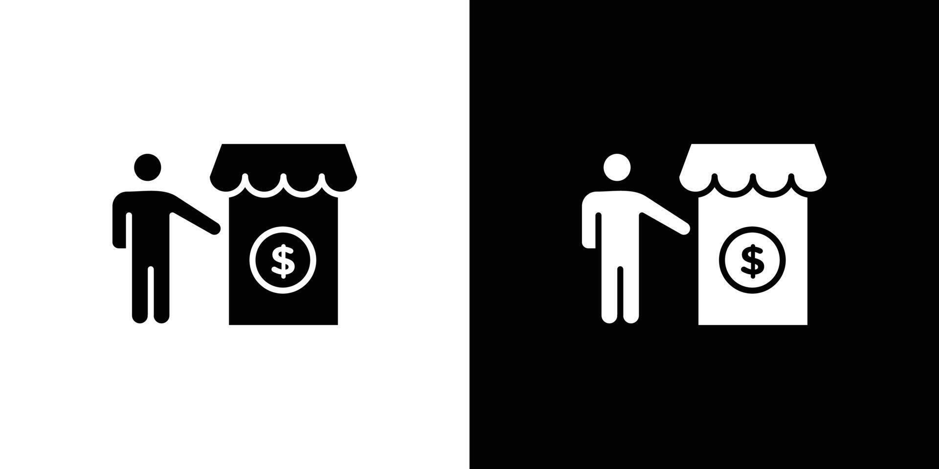 Buyer, shopper icon vector
