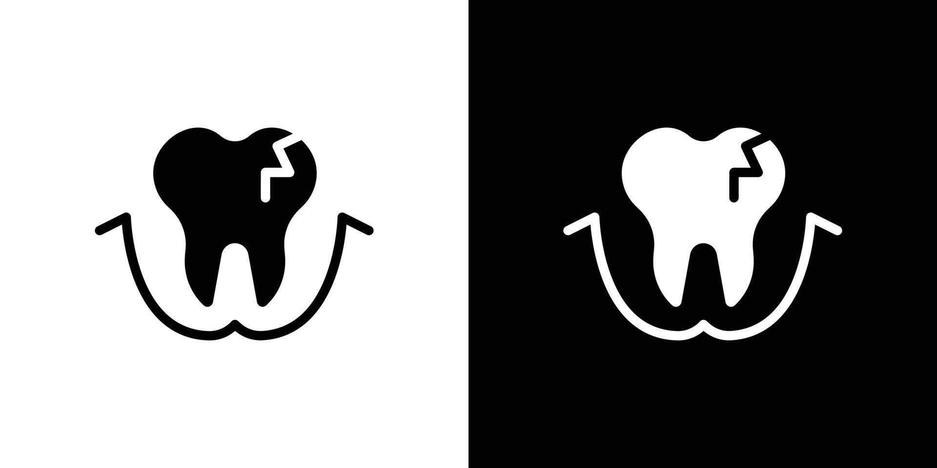 Cavities icon logo set vector