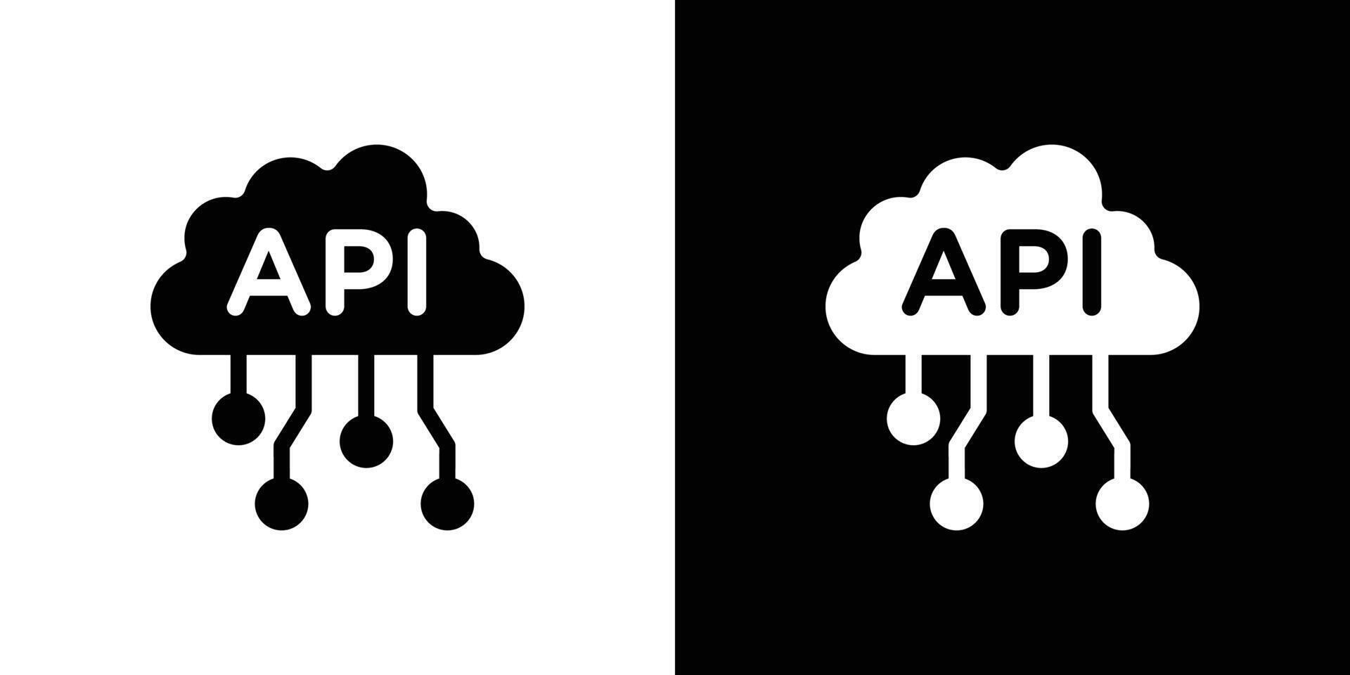 Cloud API icon logo set 49439956 Vector Art at Vecteezy
