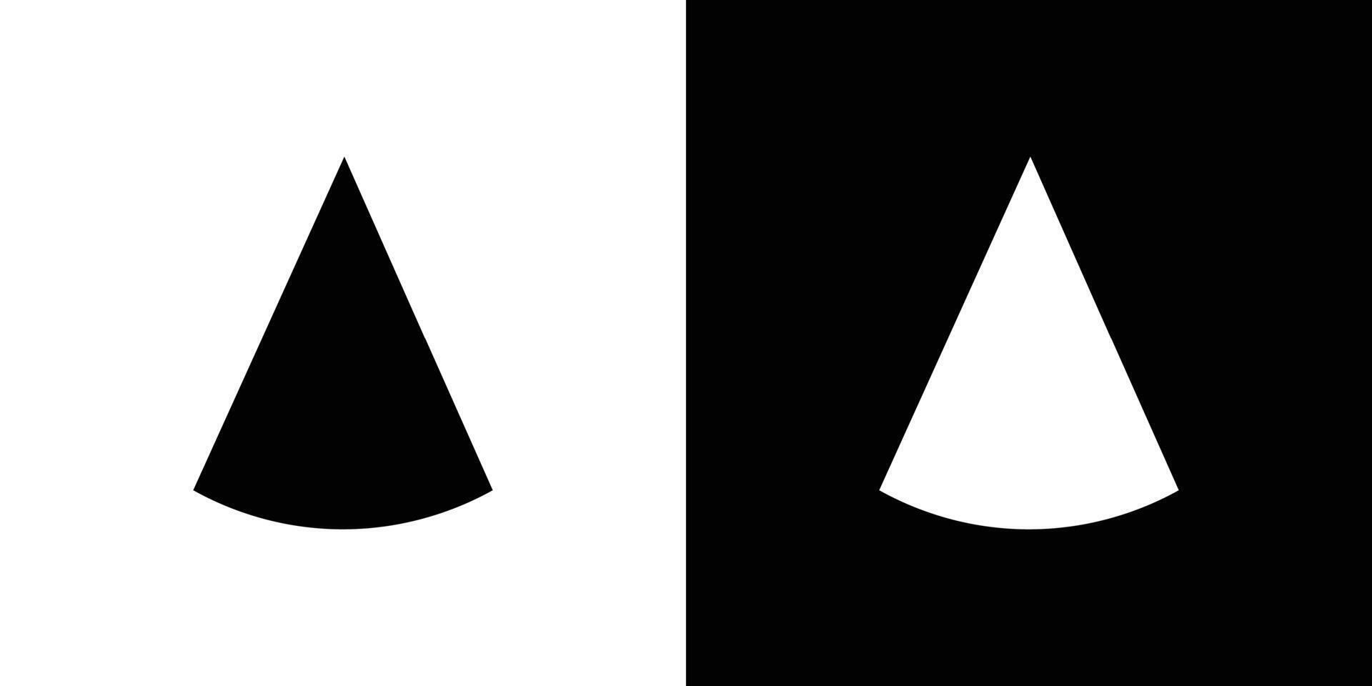 Cone shape 3D icon logo set vector