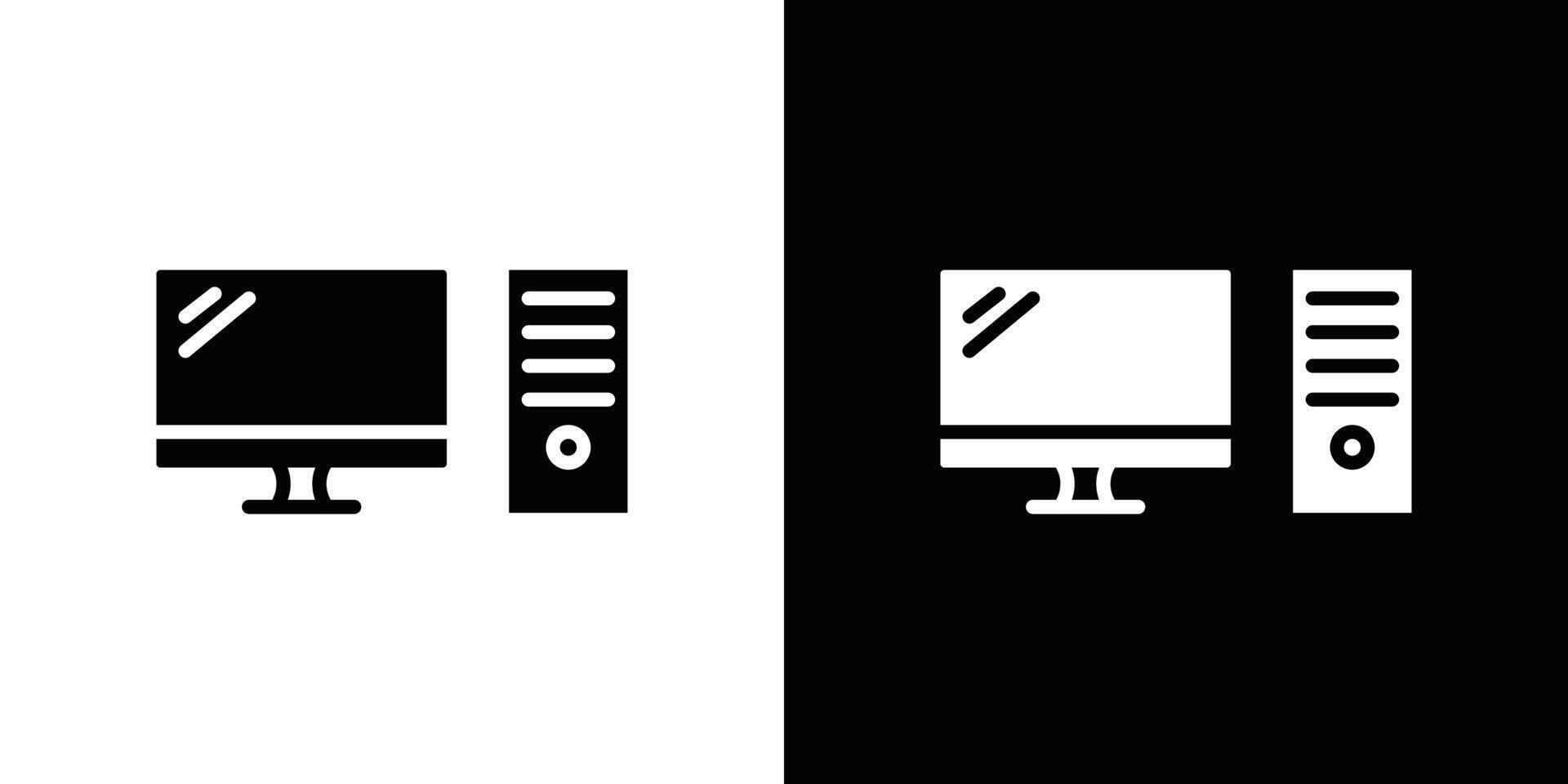 Computer Technology icon logo set vector