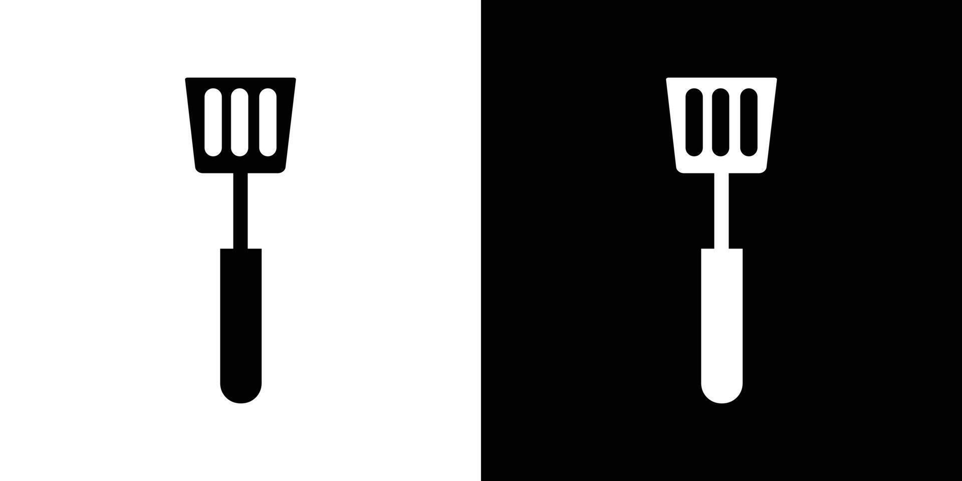 Cooking spatula icon logo set vector