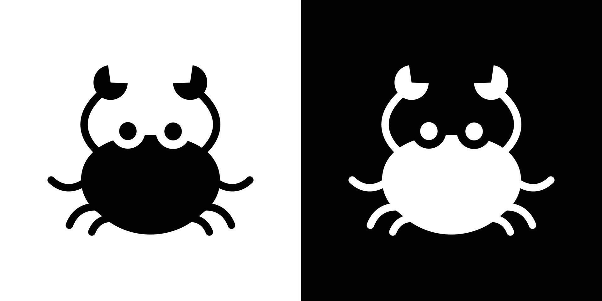 Crabs icon logo set vector