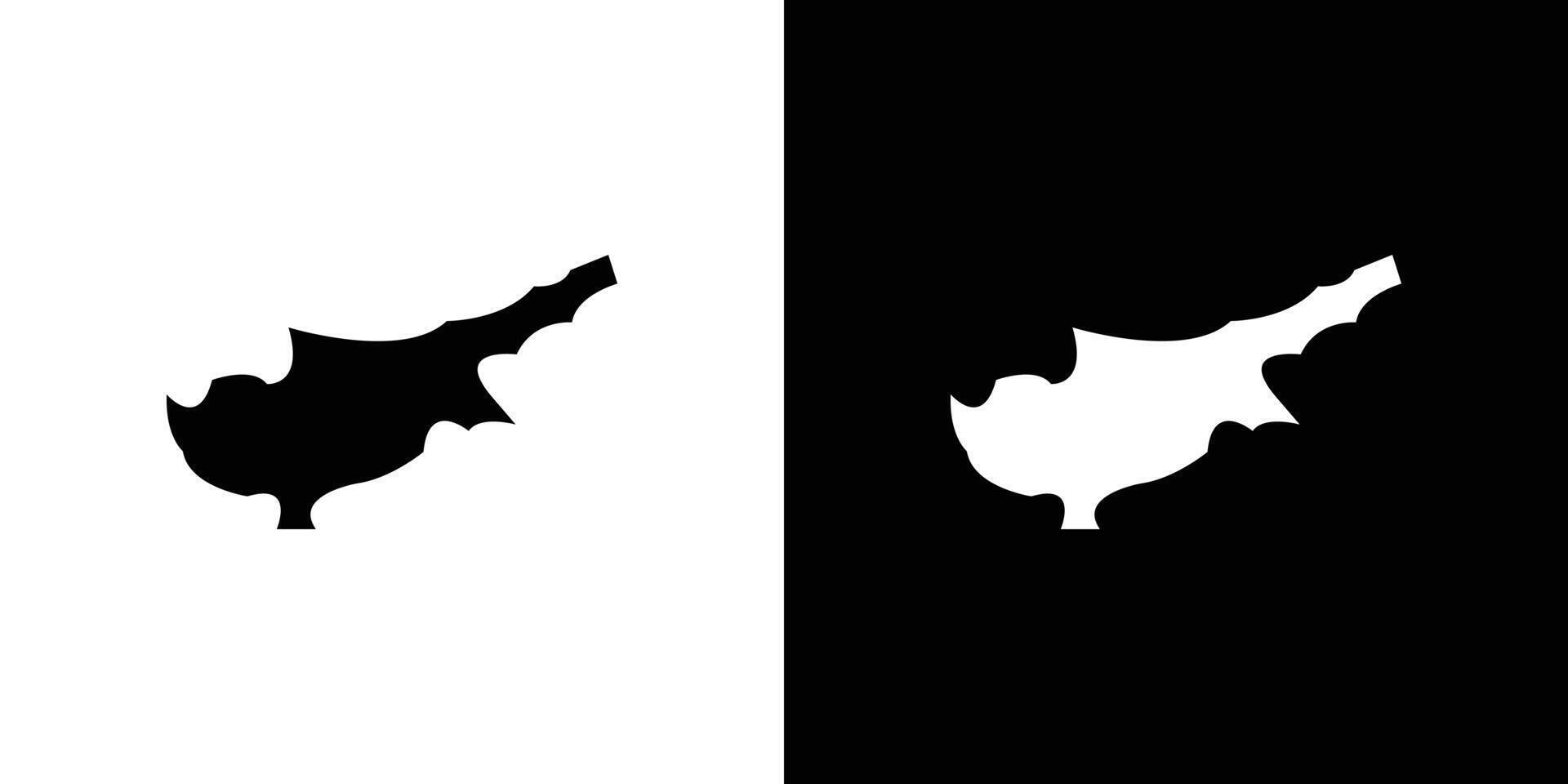 Cyprus map icon logo set vector