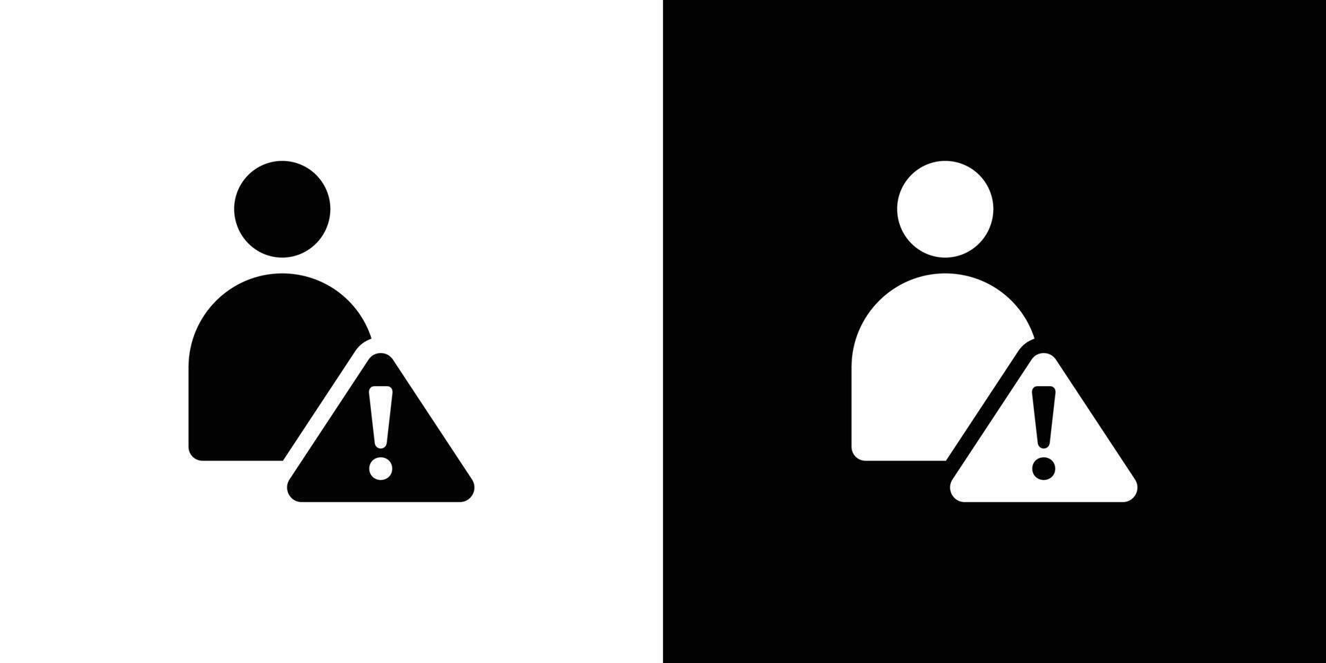 Fake account icon logo set vector
