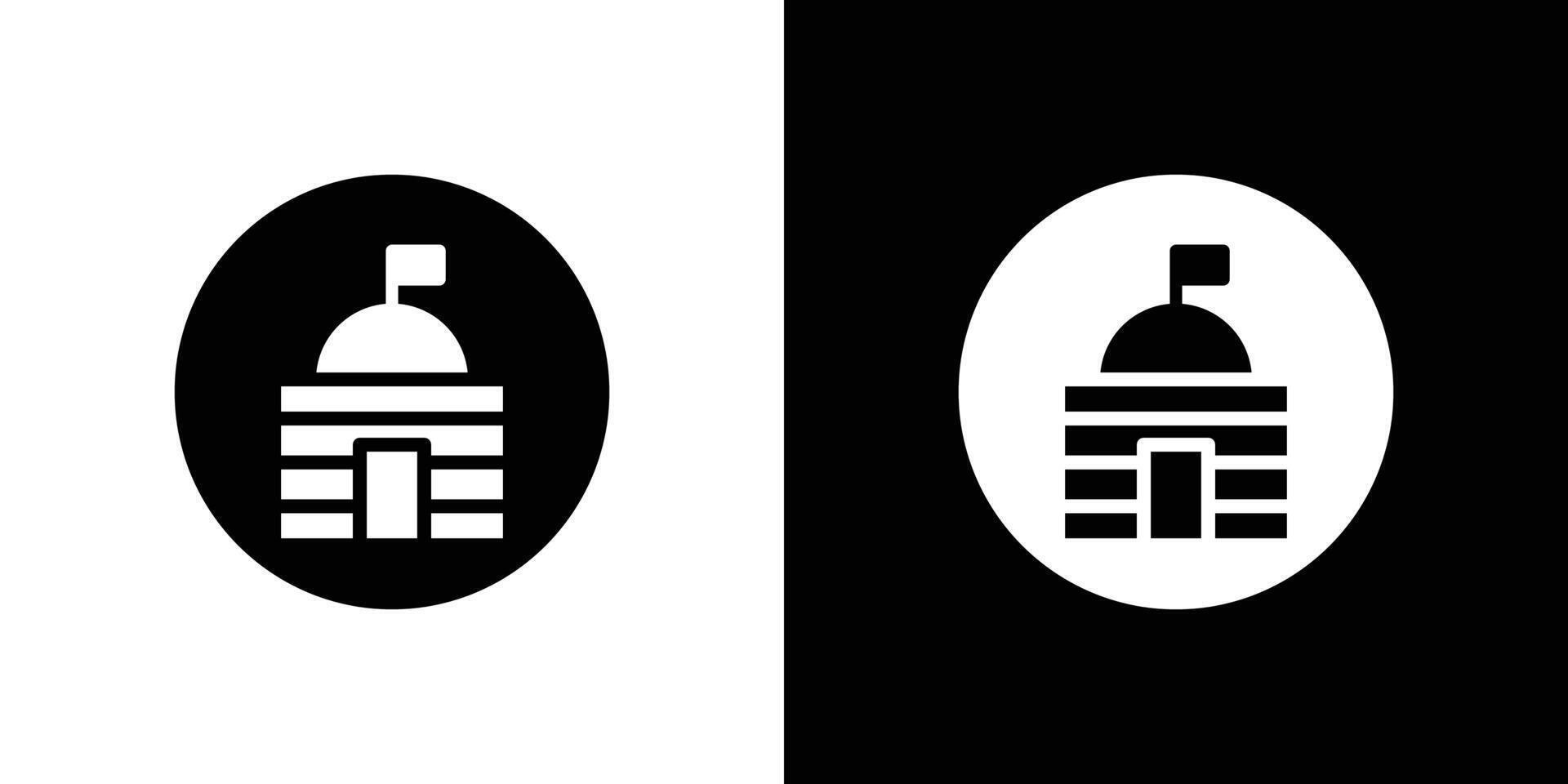 Government icon logo set vector