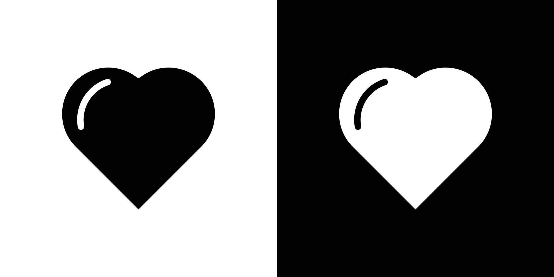 Heart icon logo set vector
