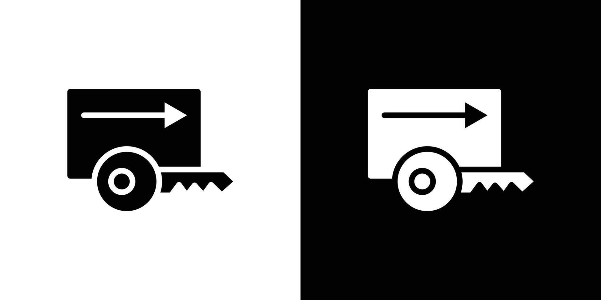 Keycard access icon logo set vector