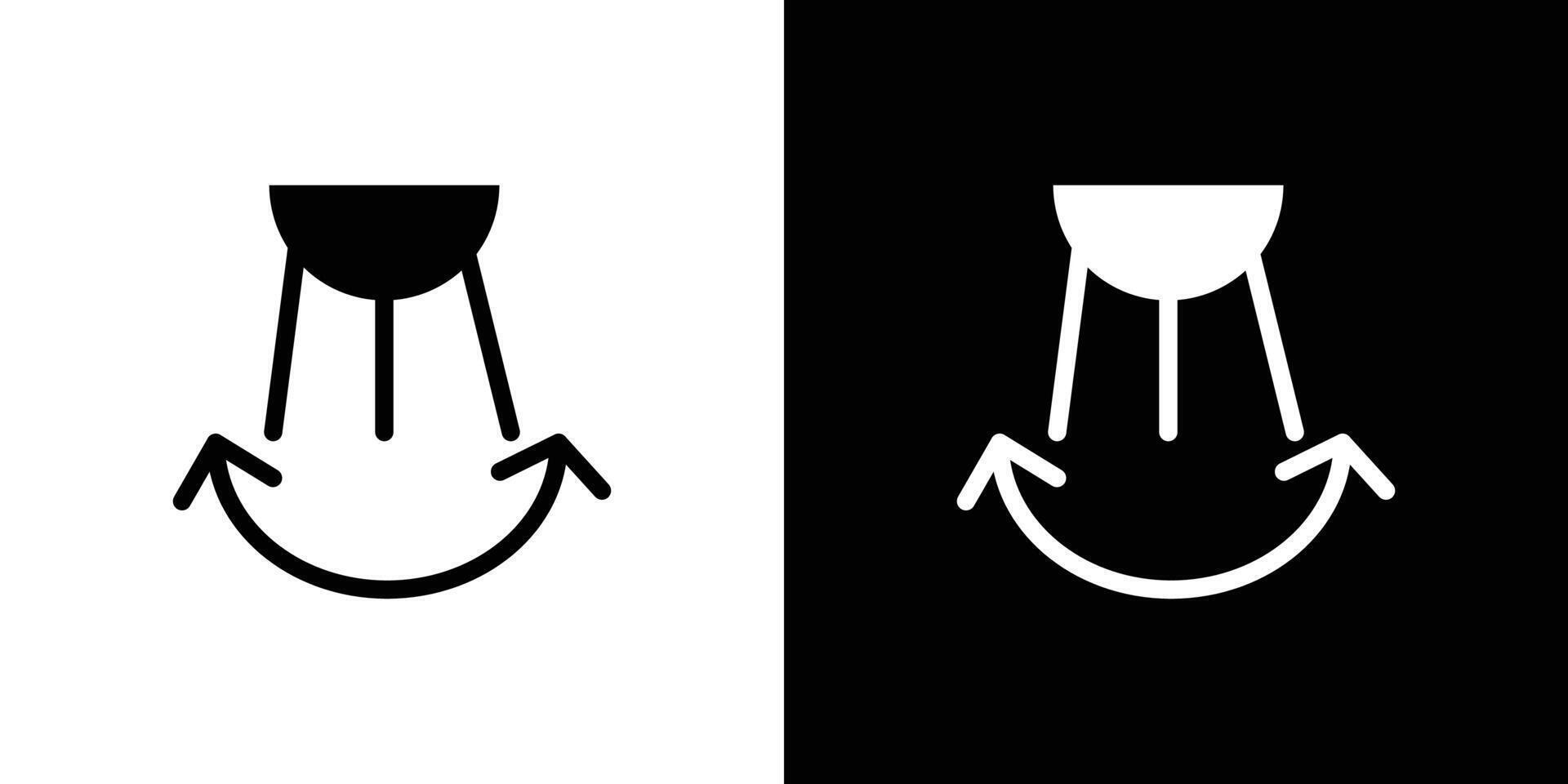 Oscillation icon logo set vector
