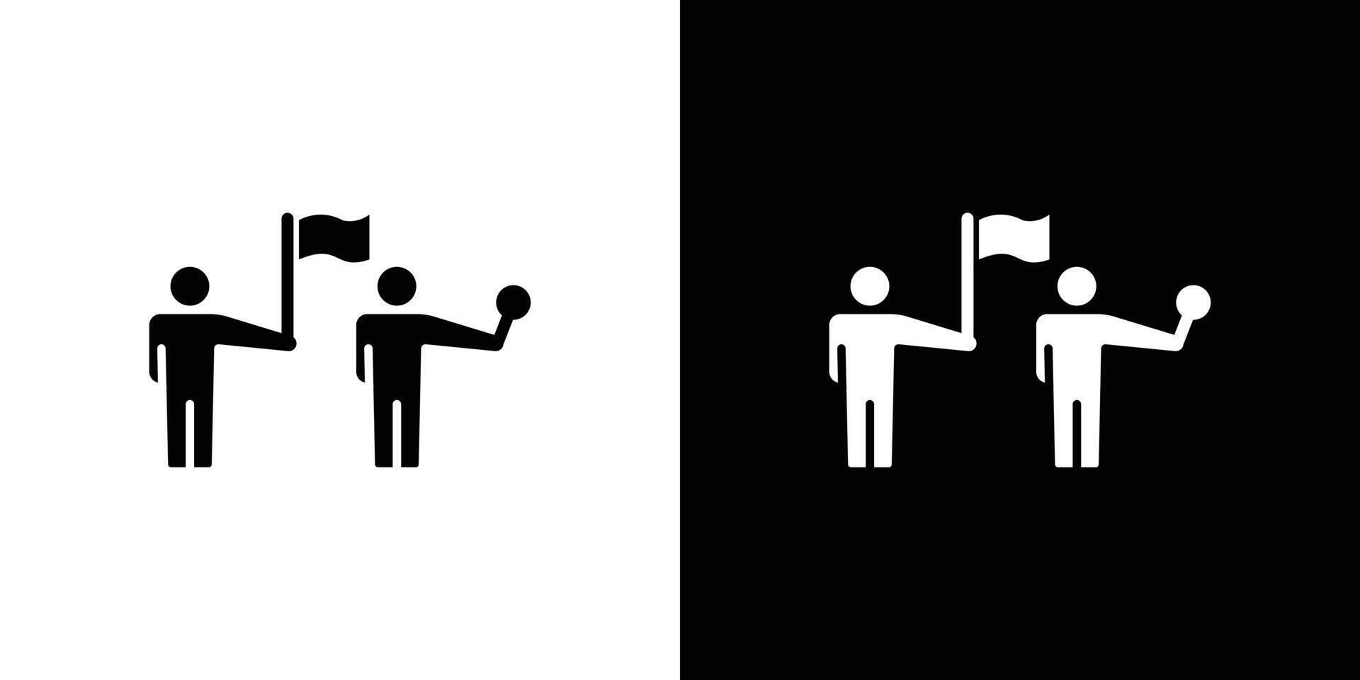 Parade icon logo set vector