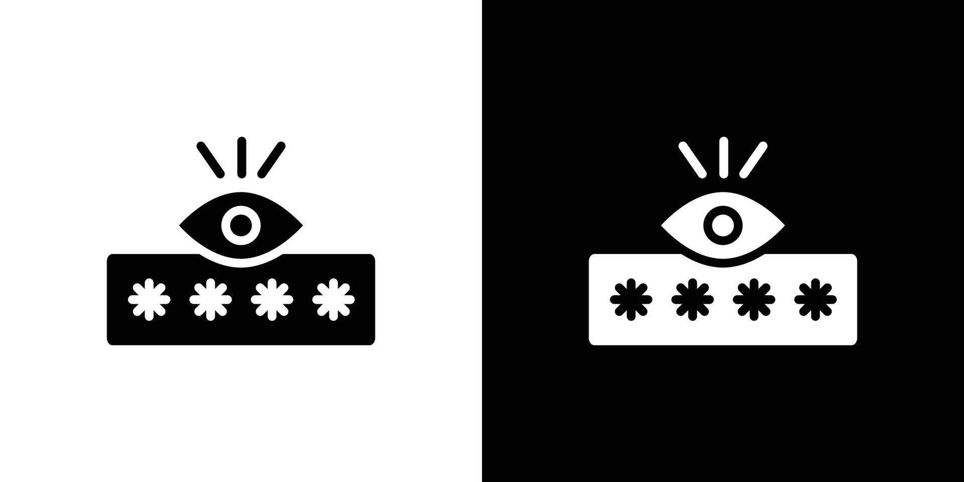 Password security icon logo set vector