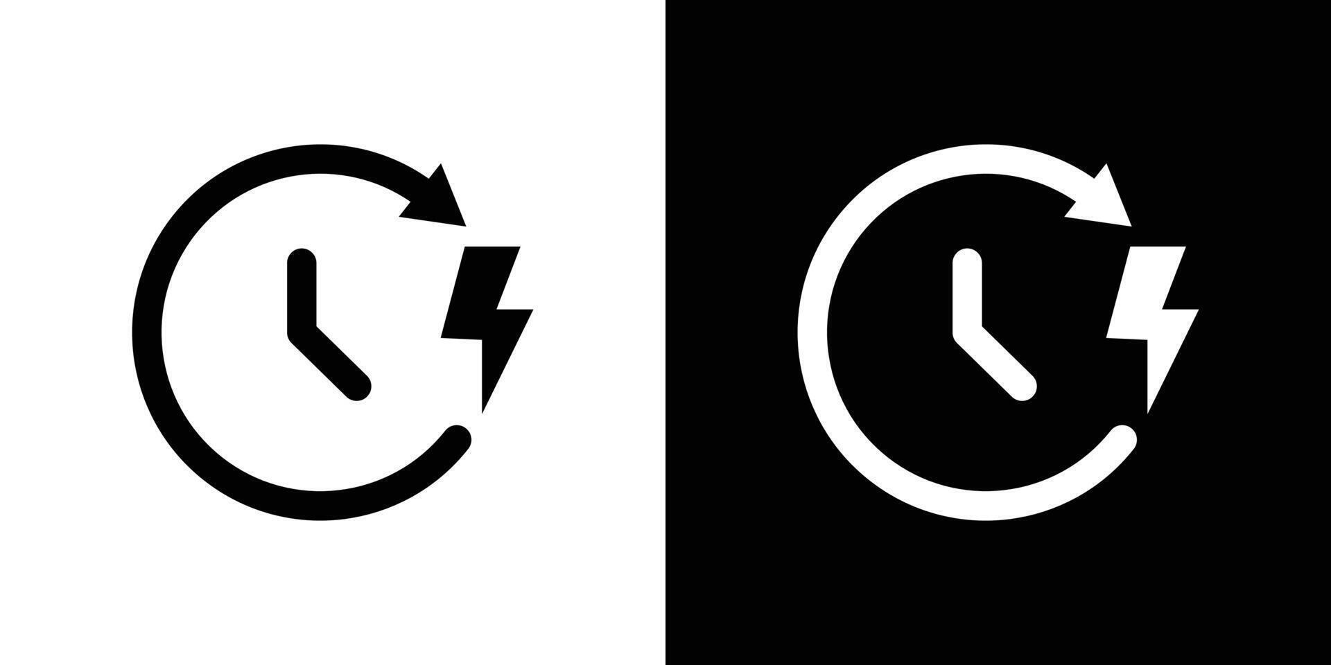 Quick time icon logo set vector