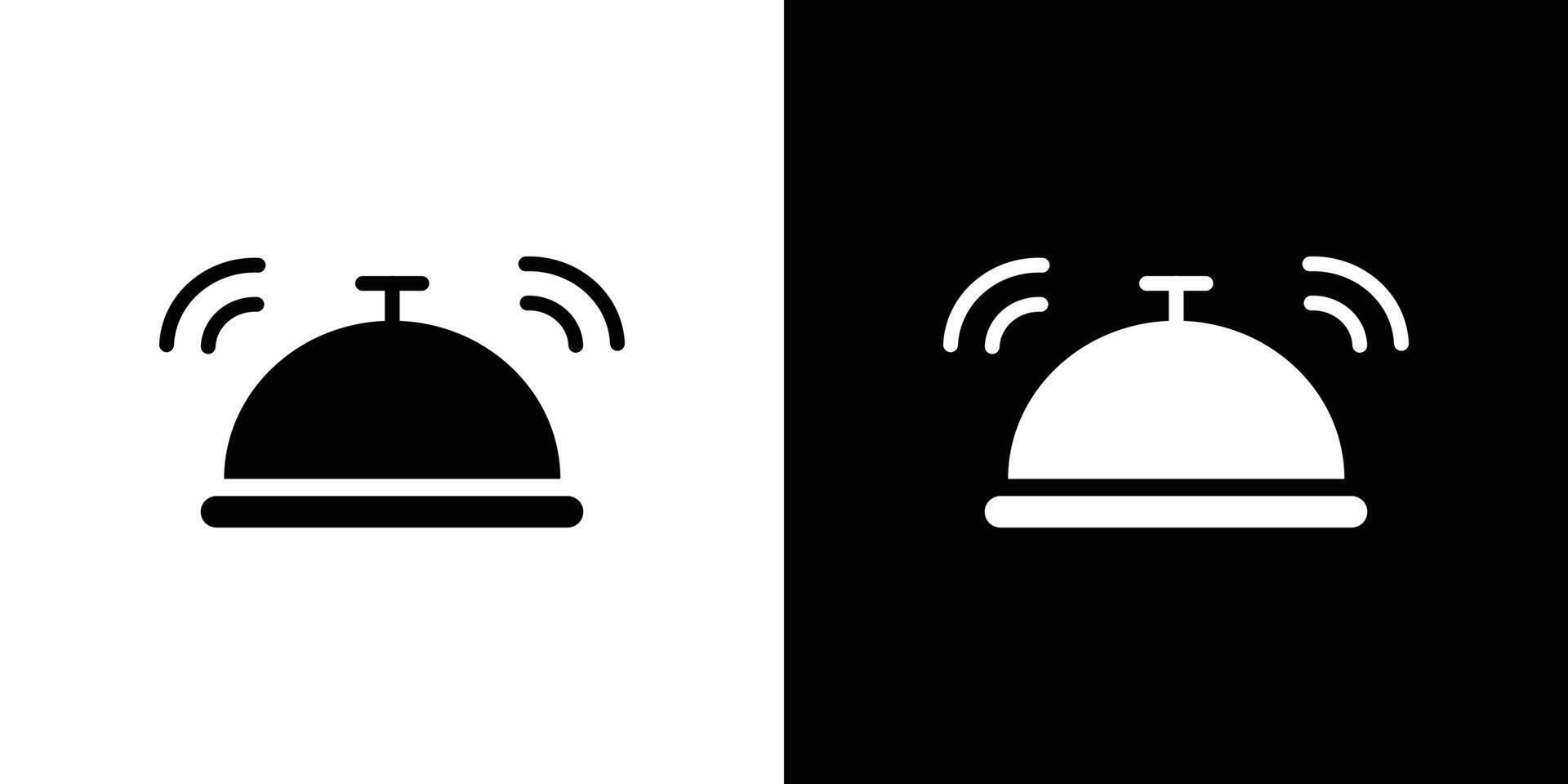 Service bell icon logo set vector