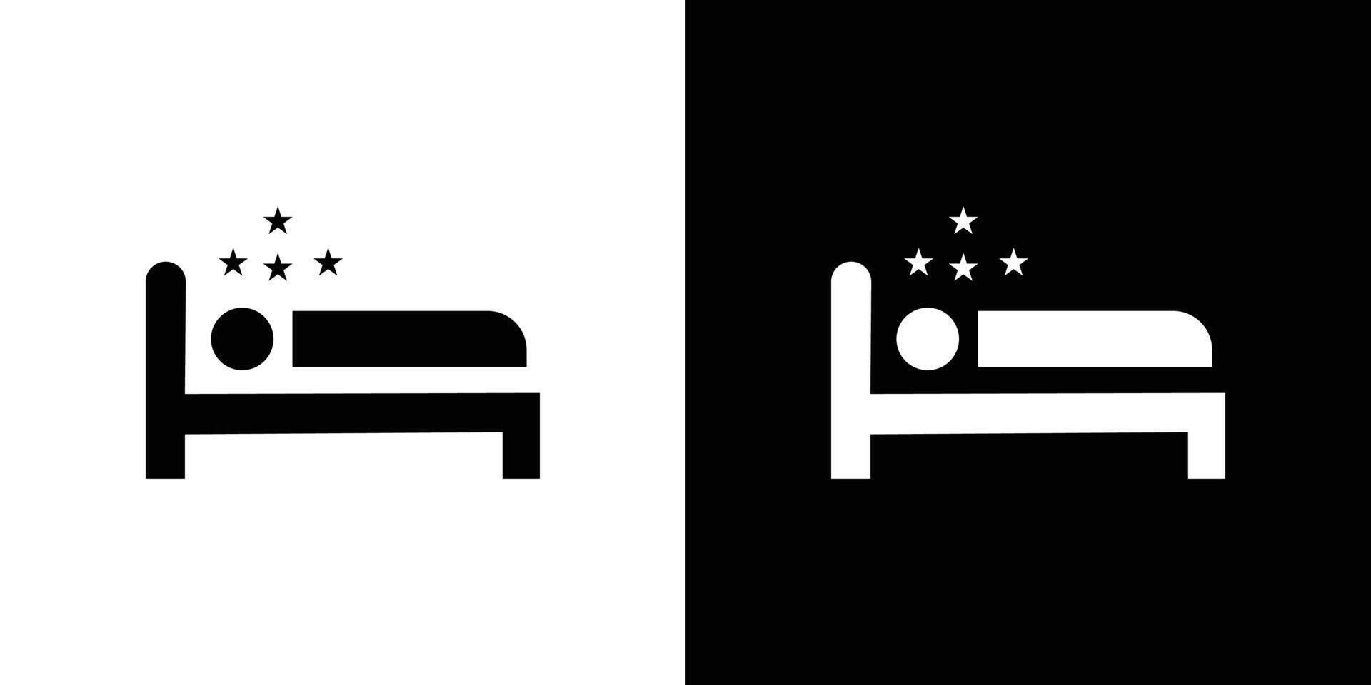 Sleep Icon logo set vector