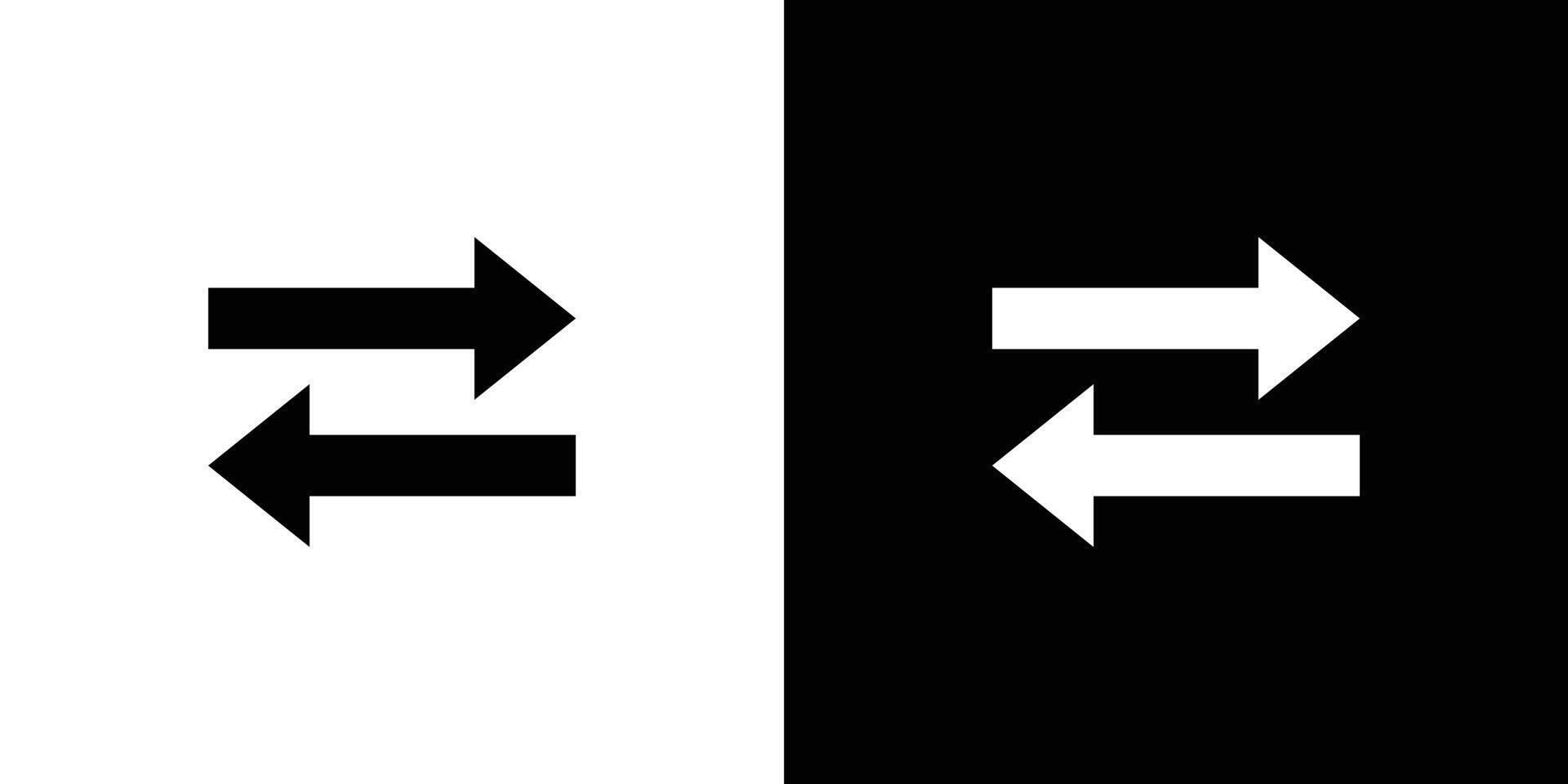 Swap icon logo set vector