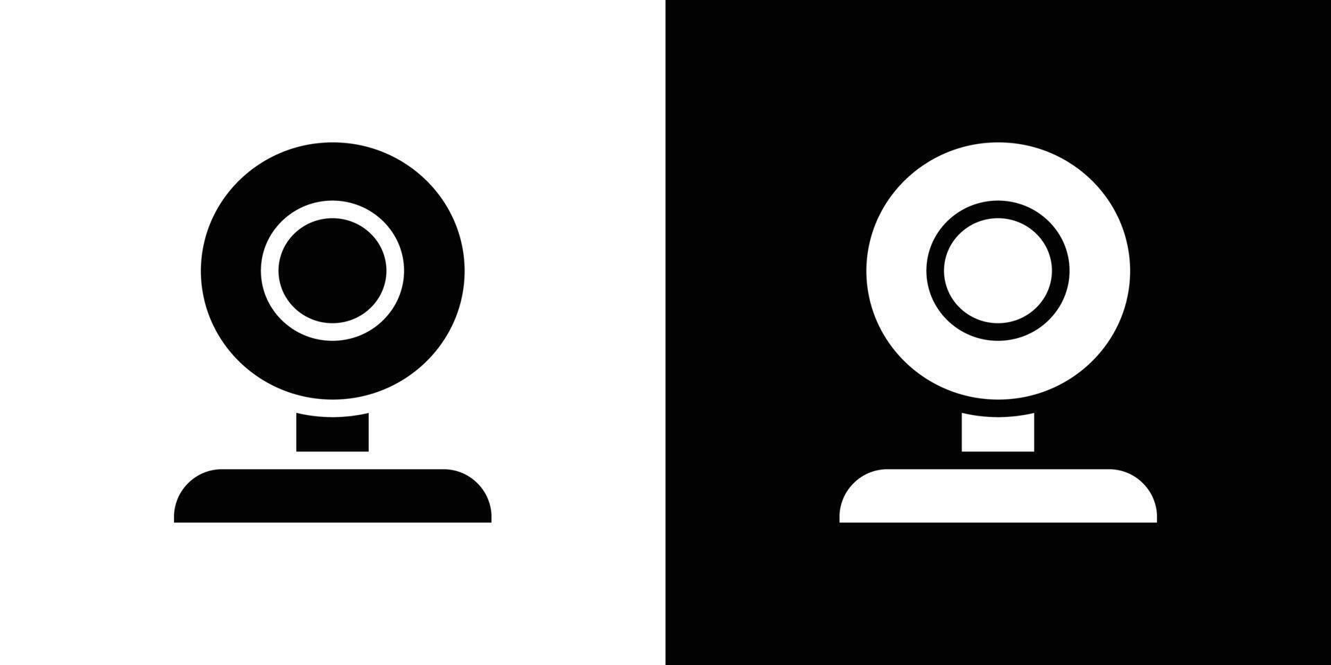 Webcam icon logo set vector