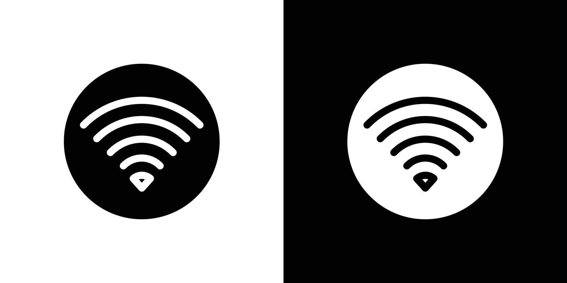 Wifi signal icon logo set vector