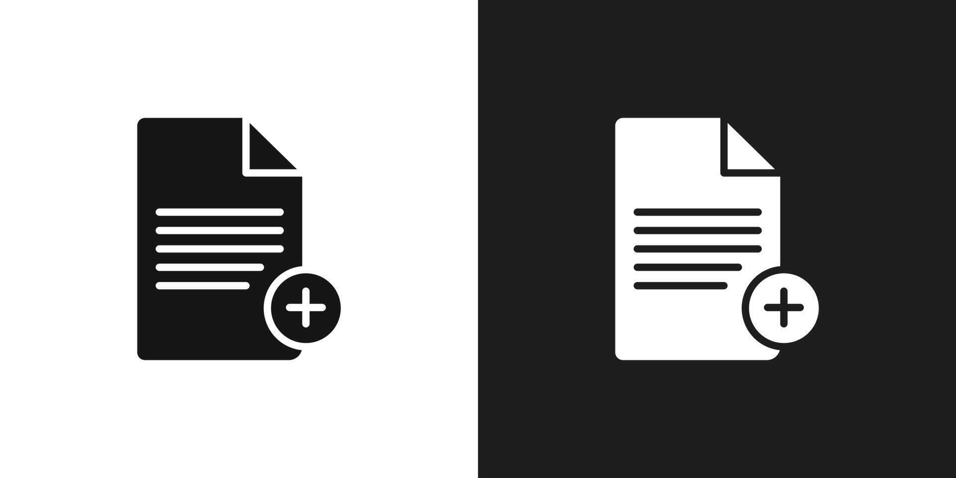 Add document icon logo set vector
