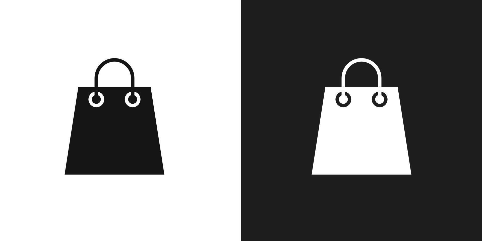 Bags Shopping icon logo set vector