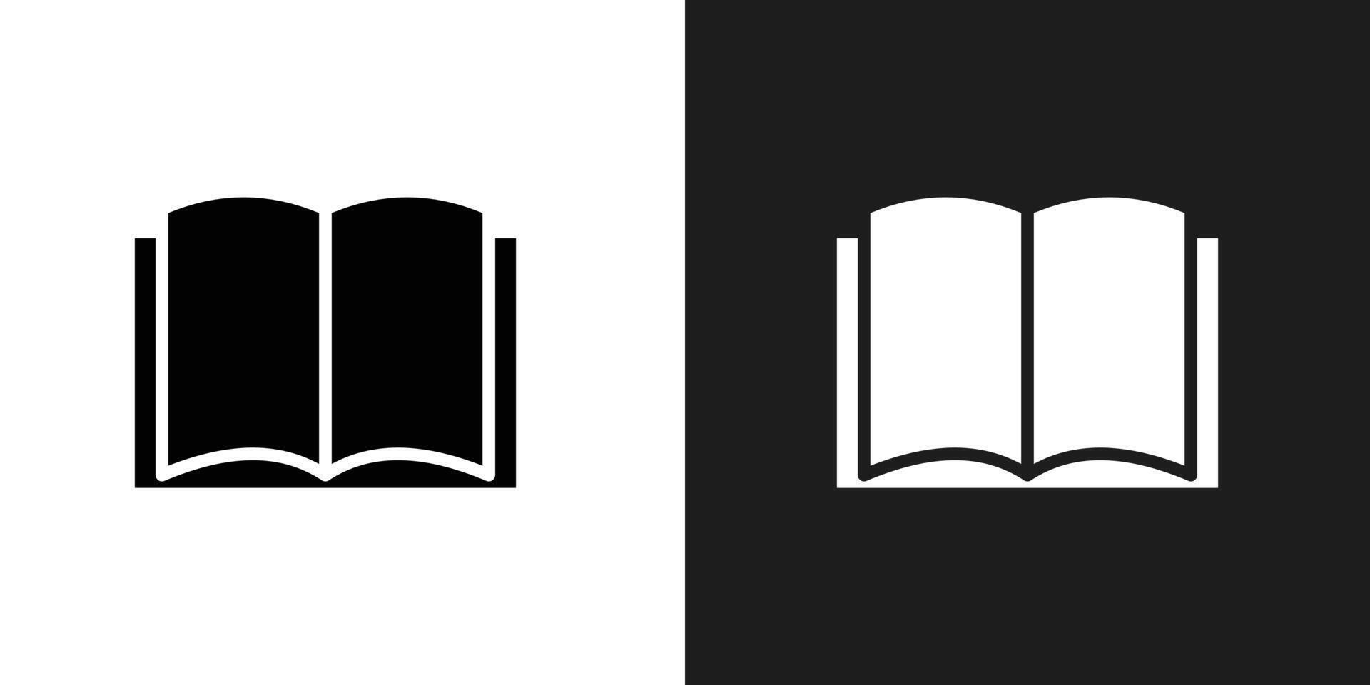 Book icon logo set vector