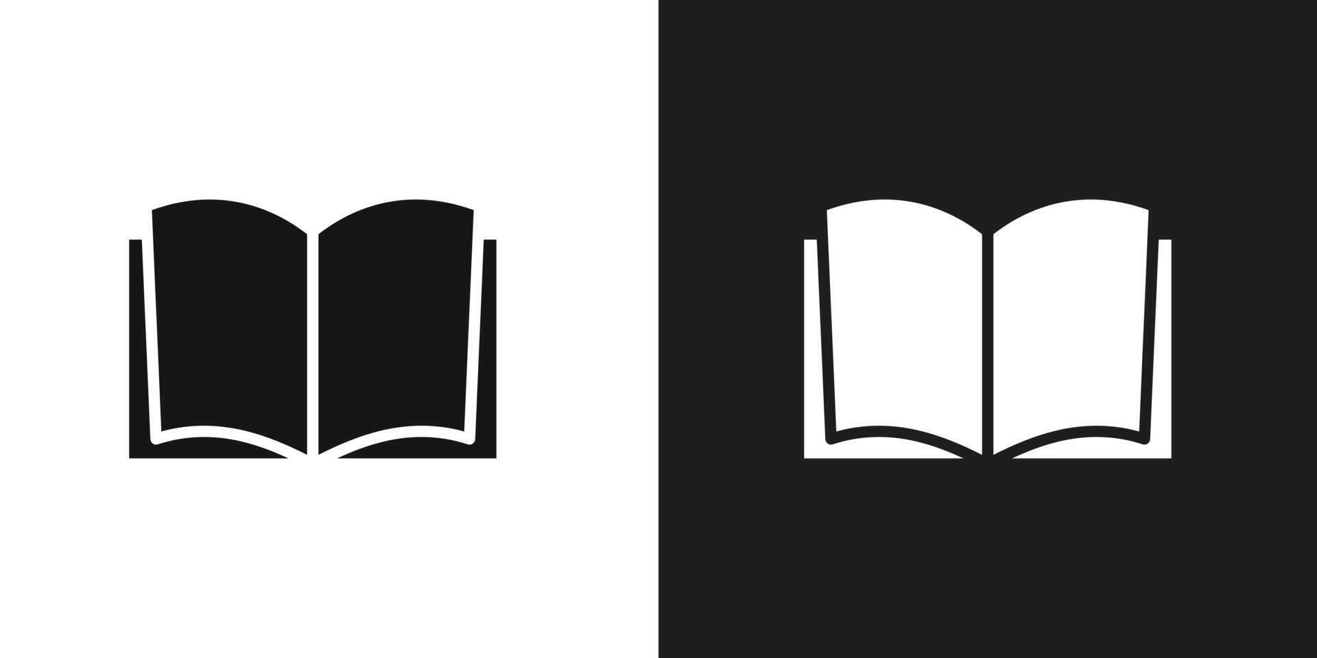 Book icon logo set vector