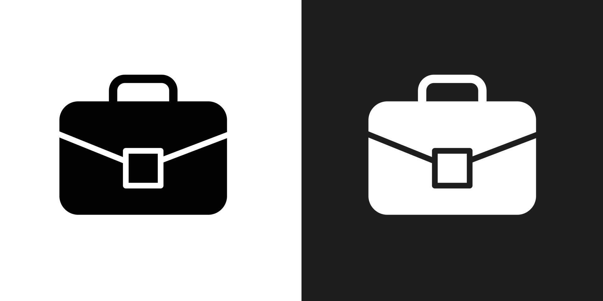 Briefcase icon logo set vector