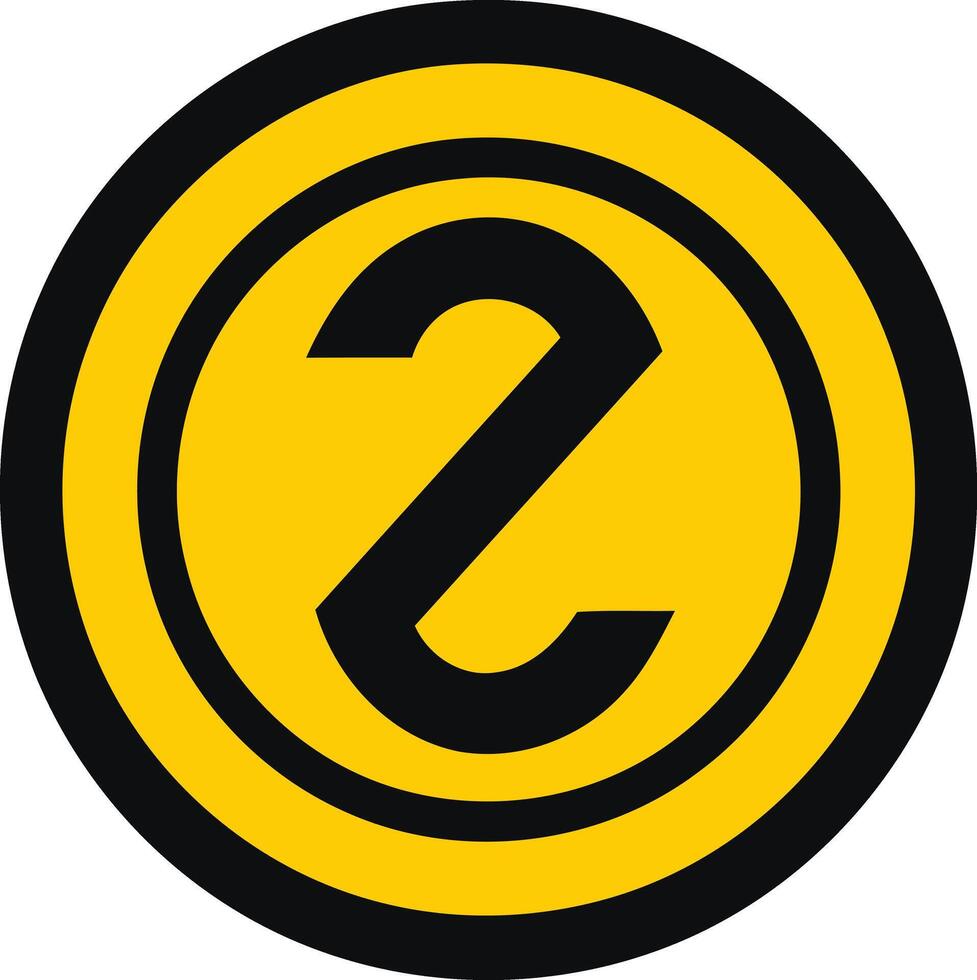 Stylized 'Z' Inside a Circle Logo vector