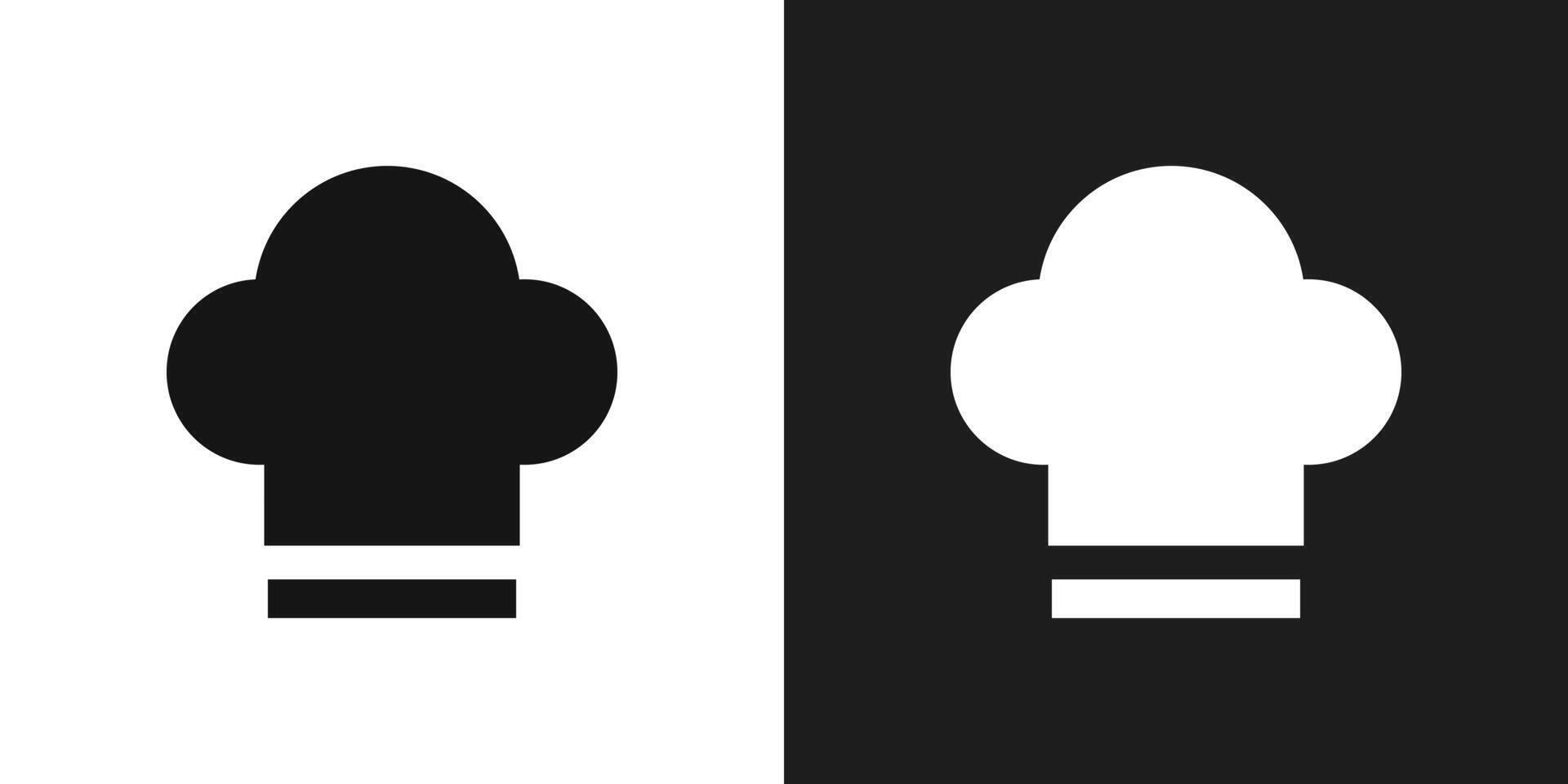 Chef hat icon logo set vector
