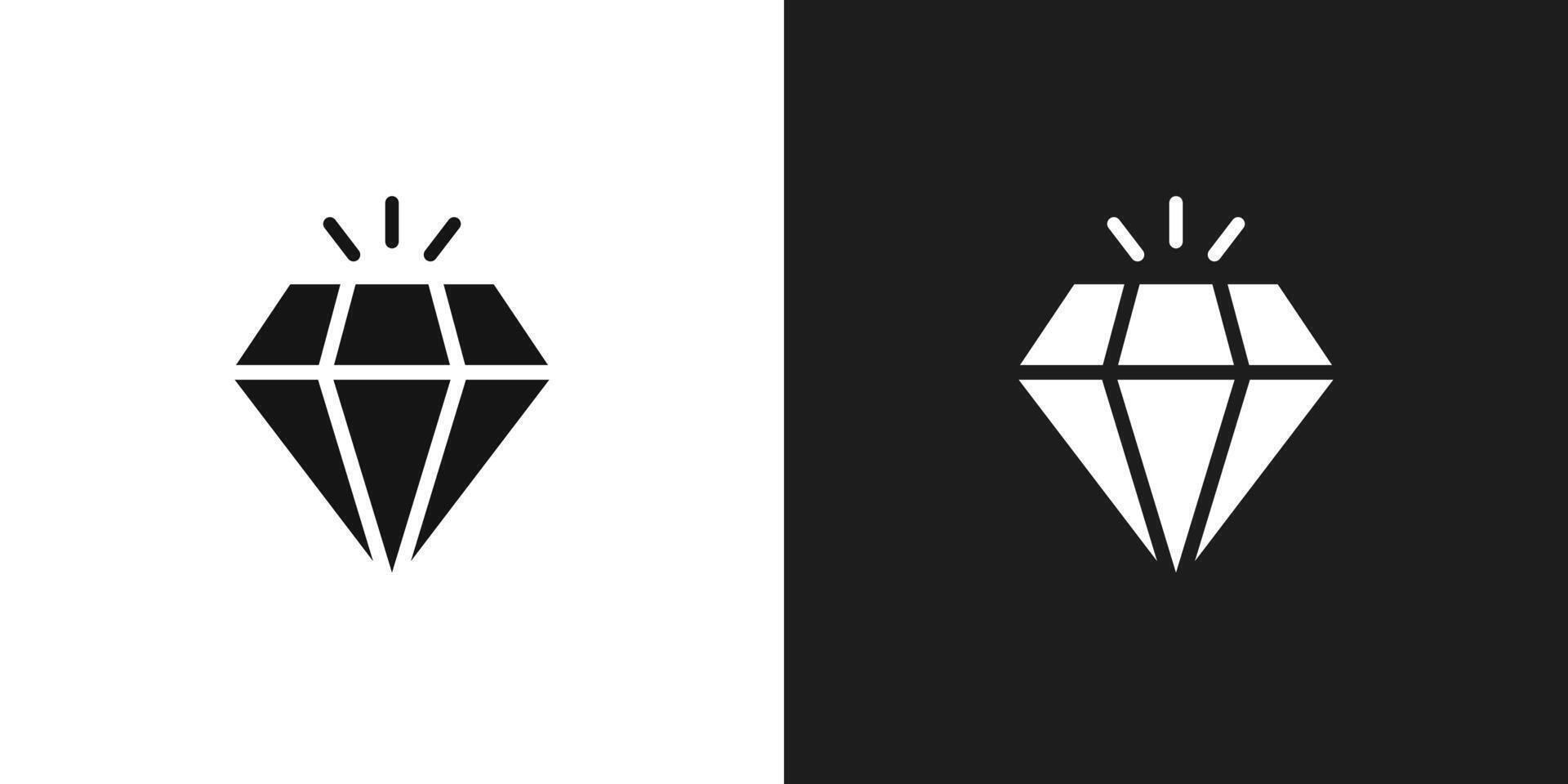 Diamond icon logo set vector