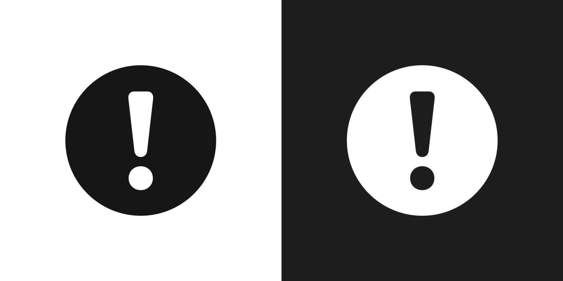 Exclamation interface icon logo set vector