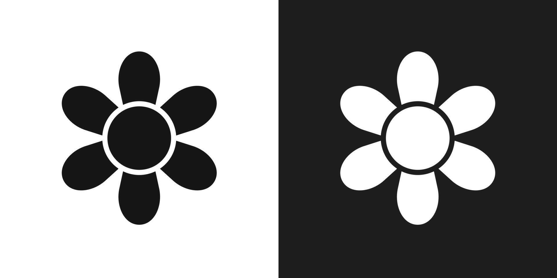 Flower icon logo set vector