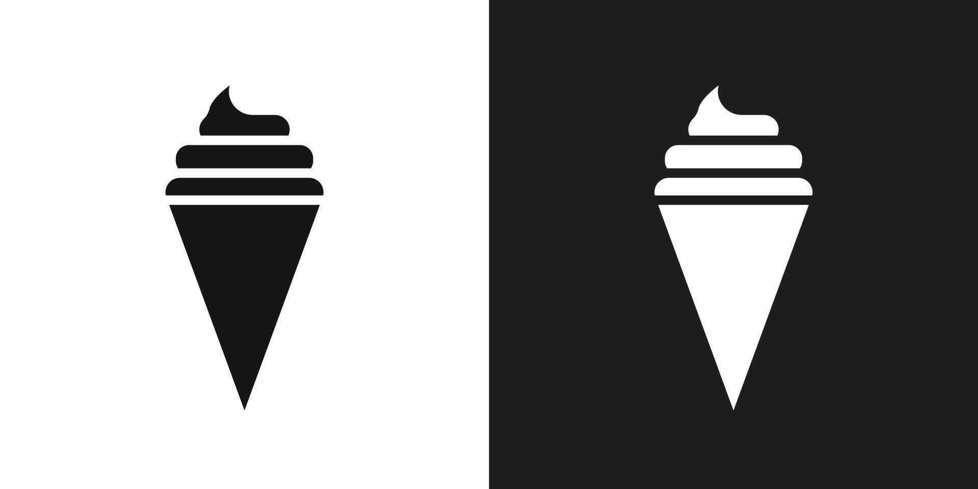 Ice cream icon logo set vector