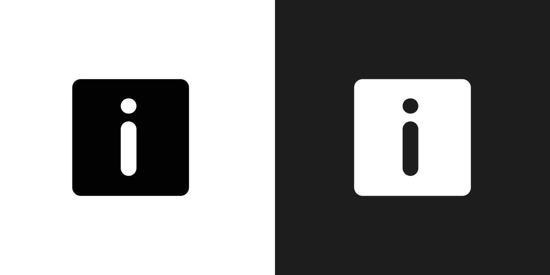Info icon logo set vector