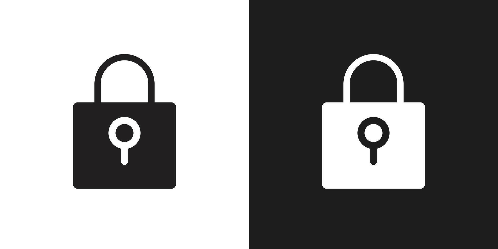 Lock icon logo set vector