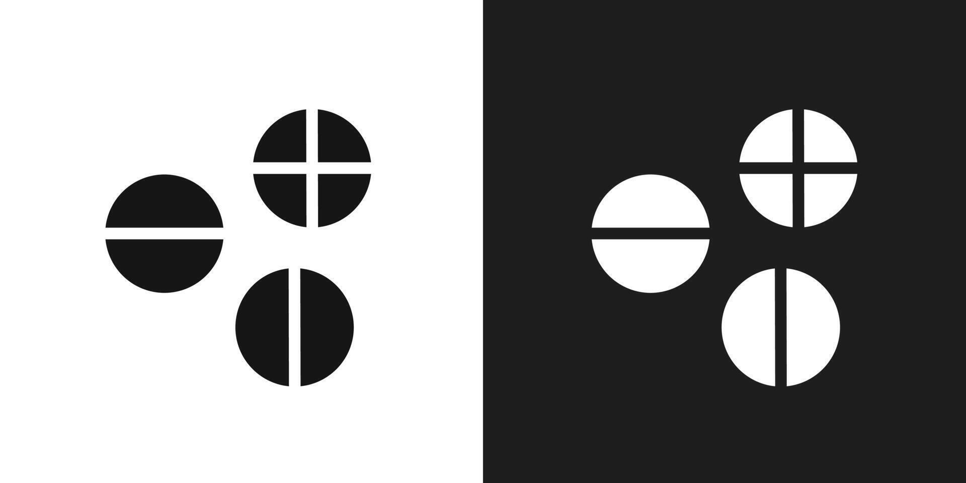Medicine icon logo set vector