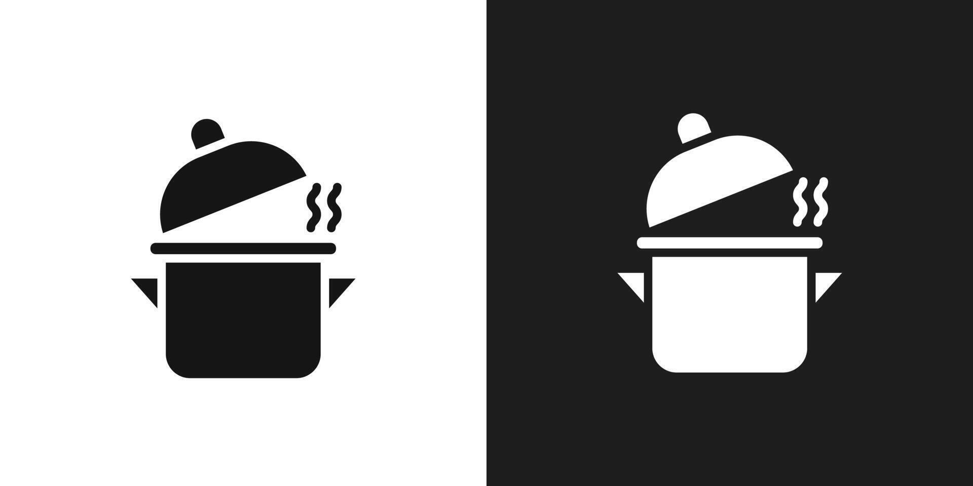 Pot icon logo set vector