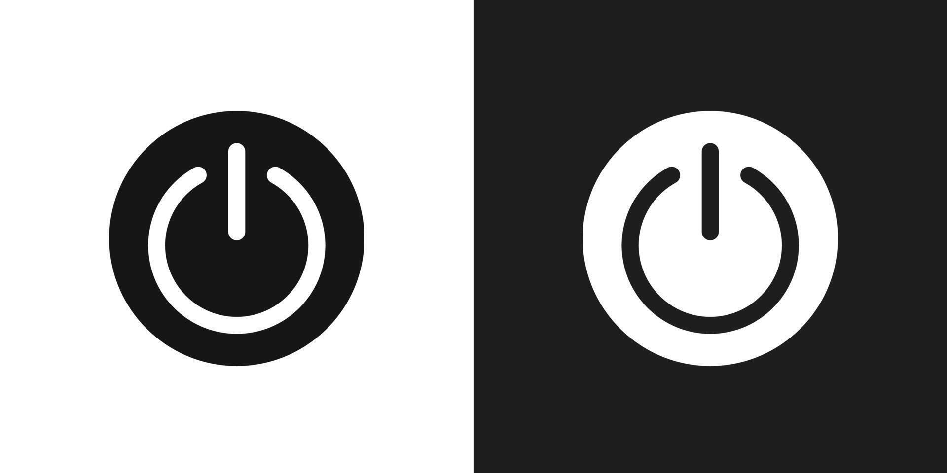 Power icon logo set vector