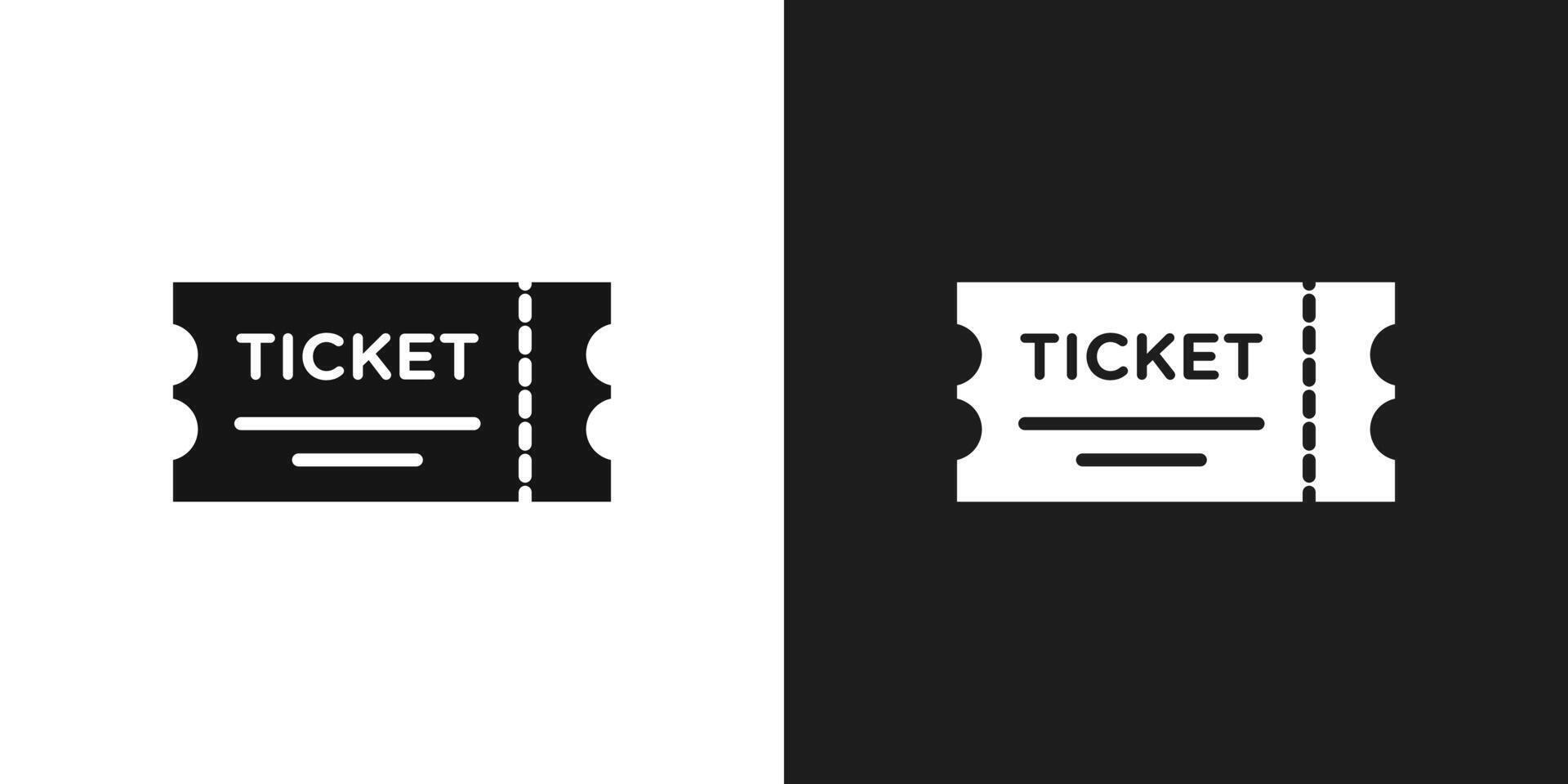 Ticket icon logo set vector