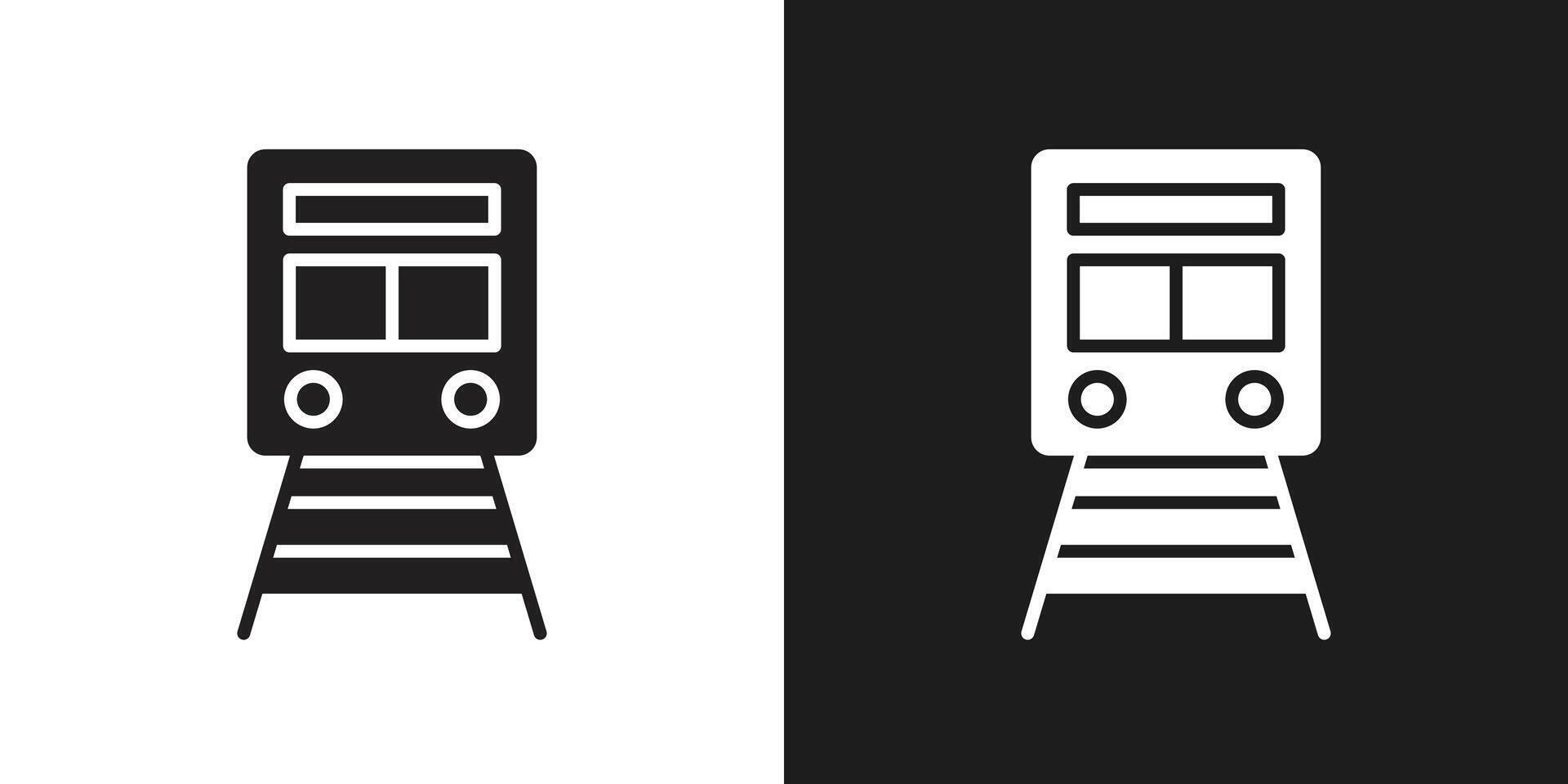 Train icon logo set vector