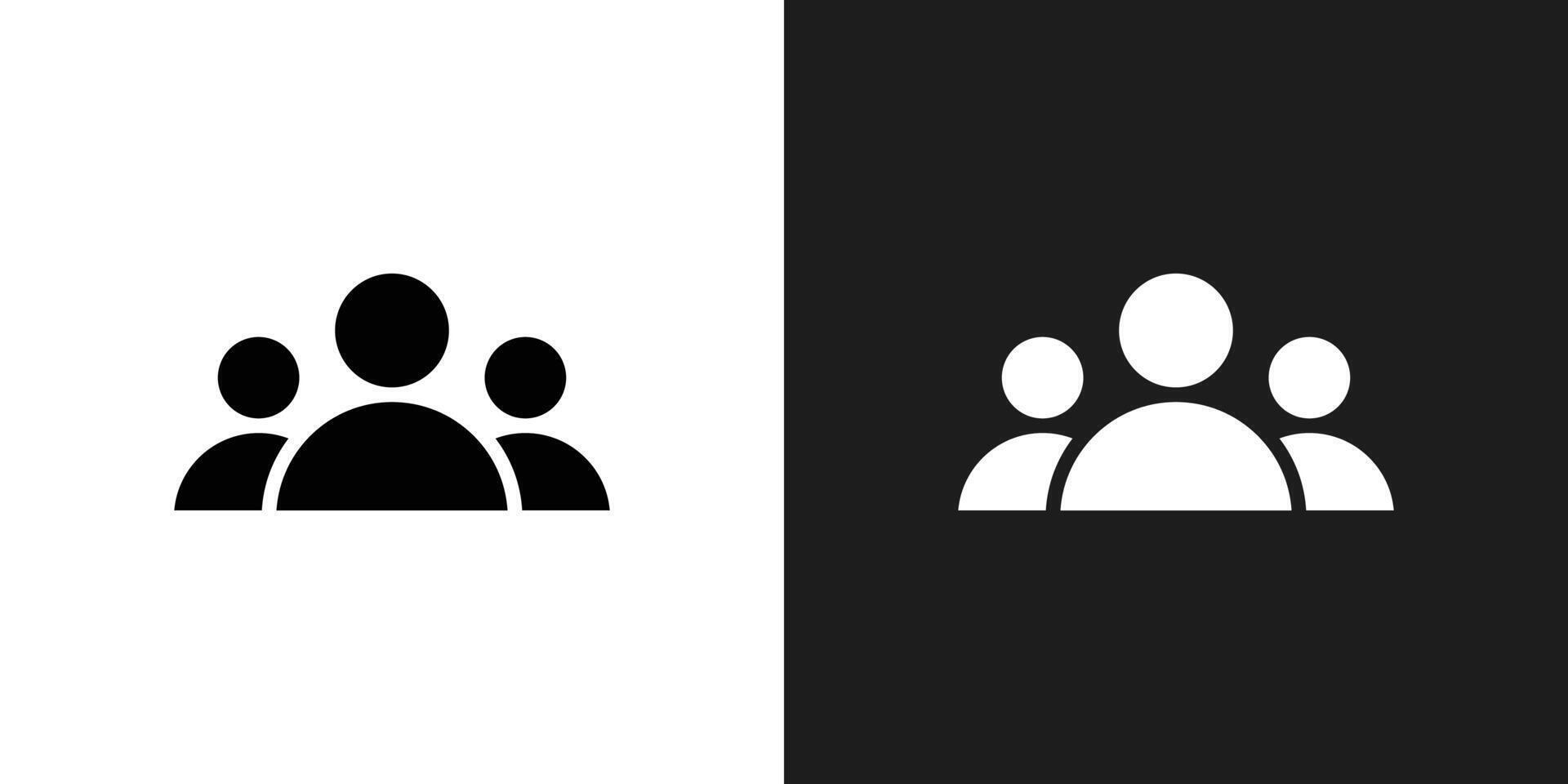 Users icon logo set vector