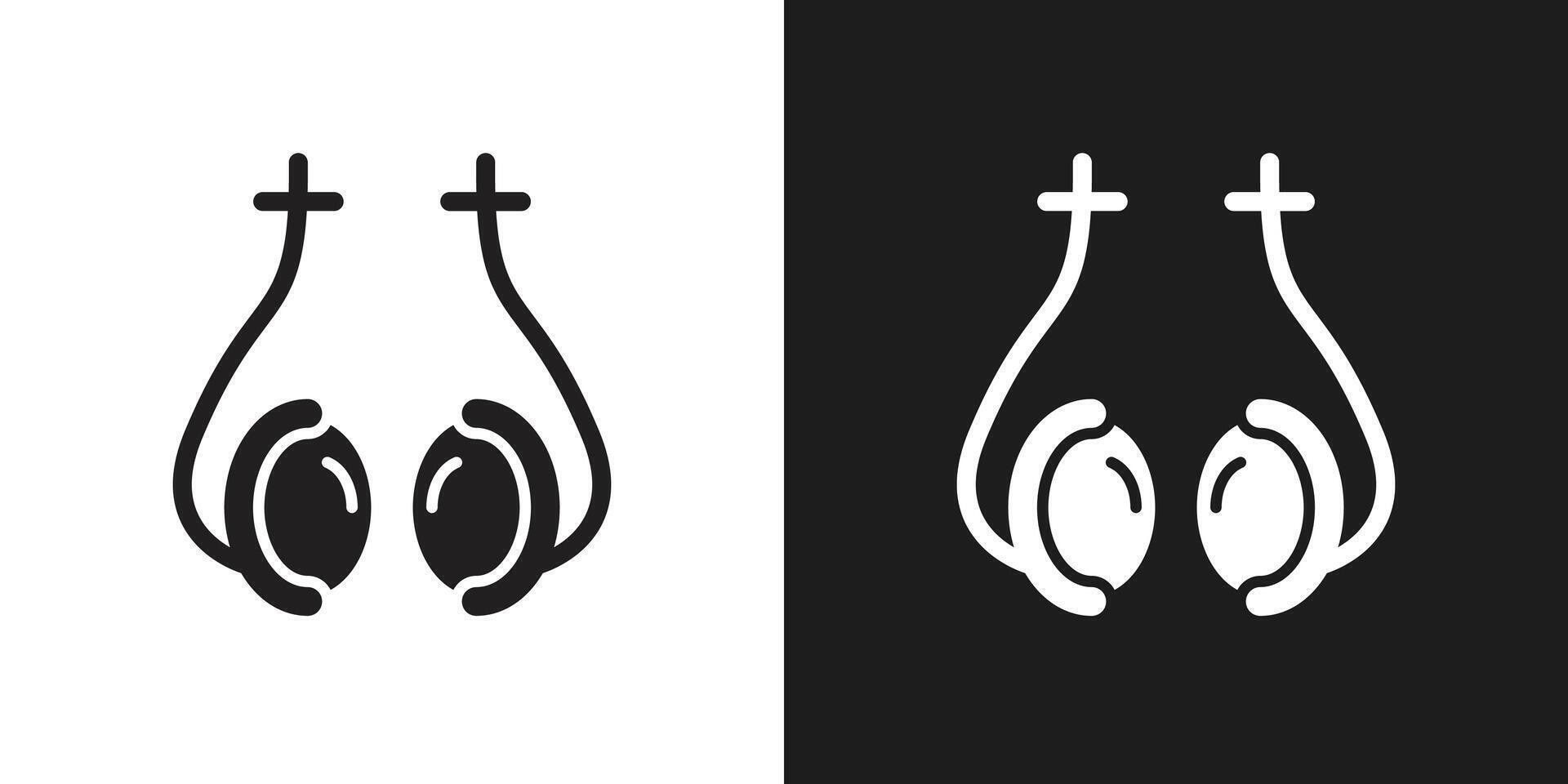 Vasectomy icon logo set vector