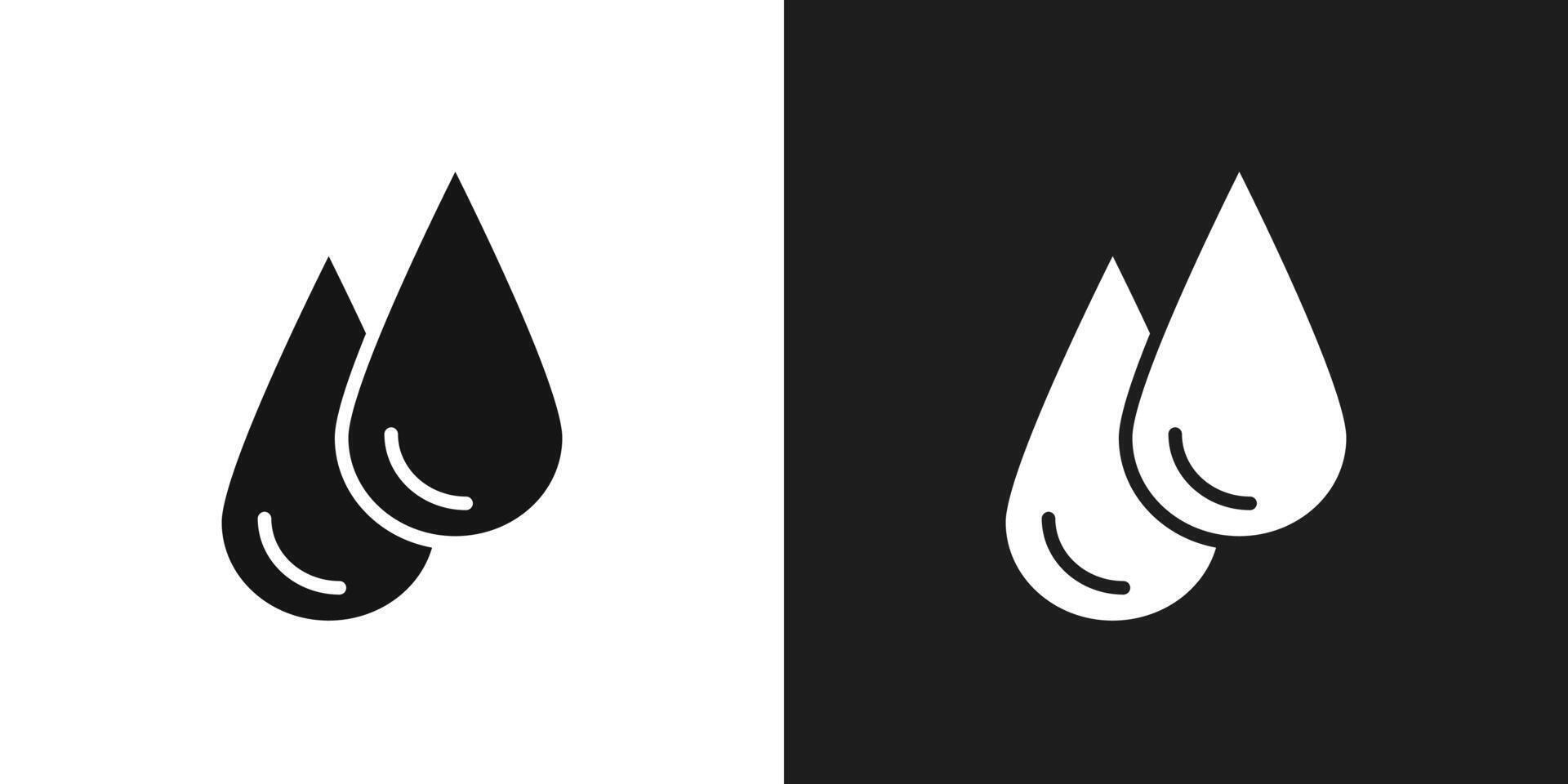 Water drop icon logo set vector