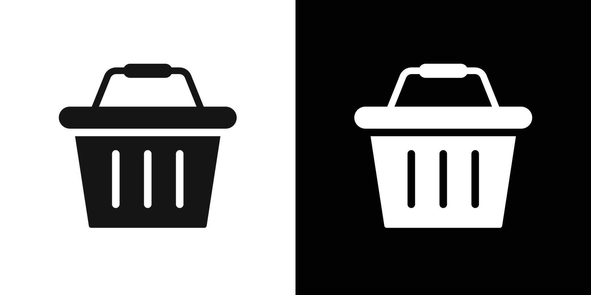 Basket icon logo set vector