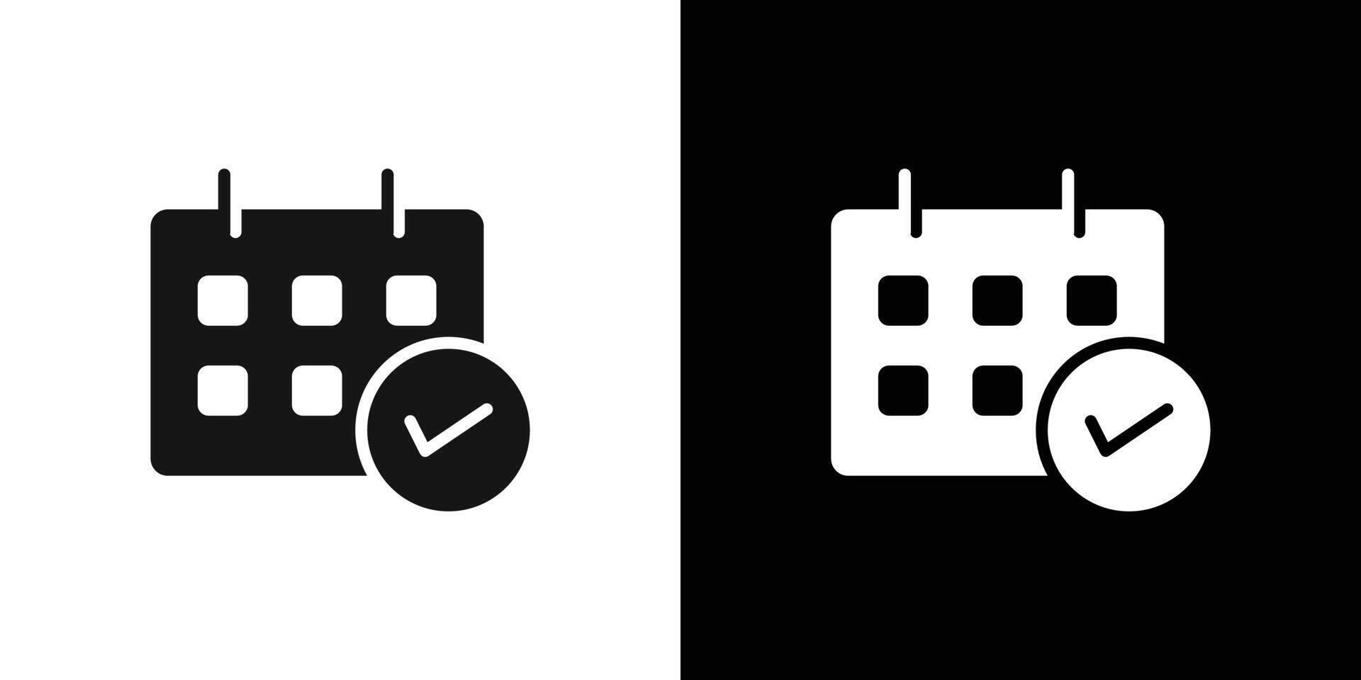 Calendar icon logo set vector