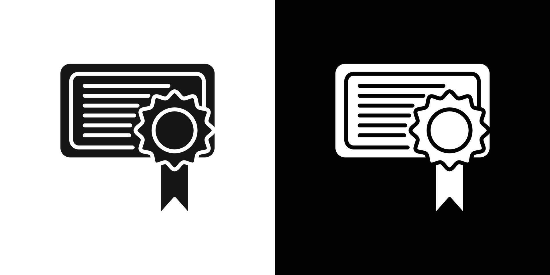 Certificate icon logo set vector