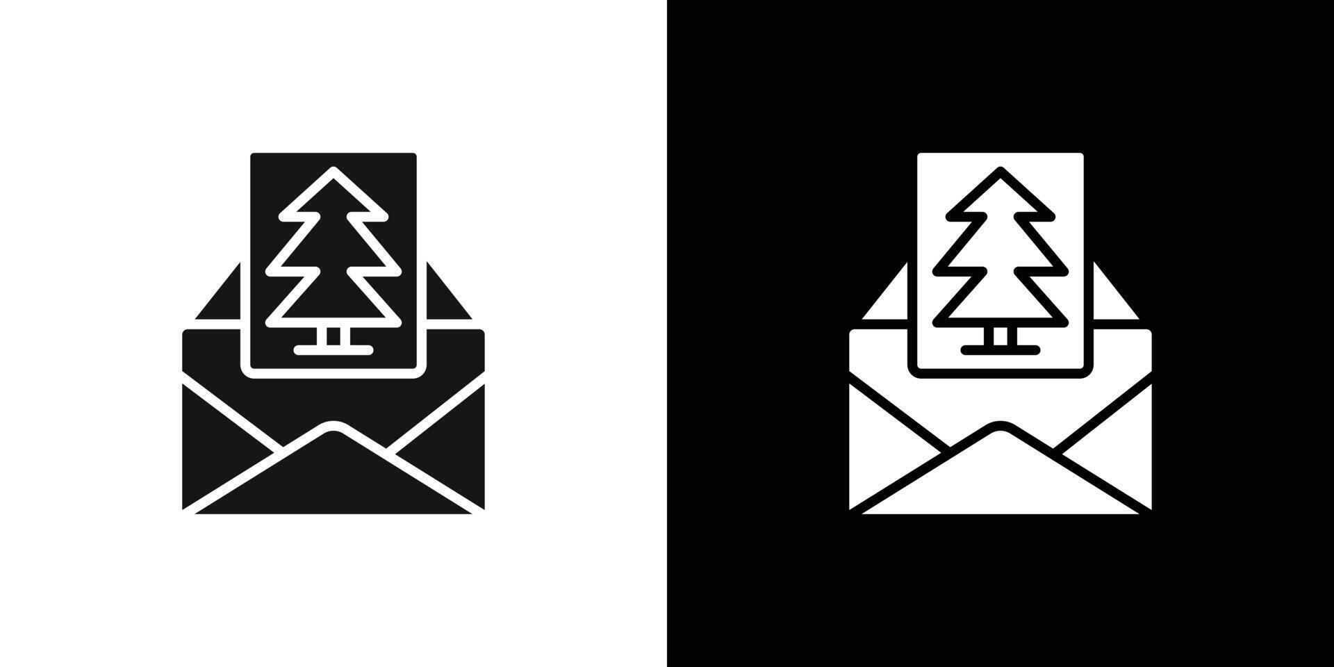 Christmas invitation card icon logo set vector