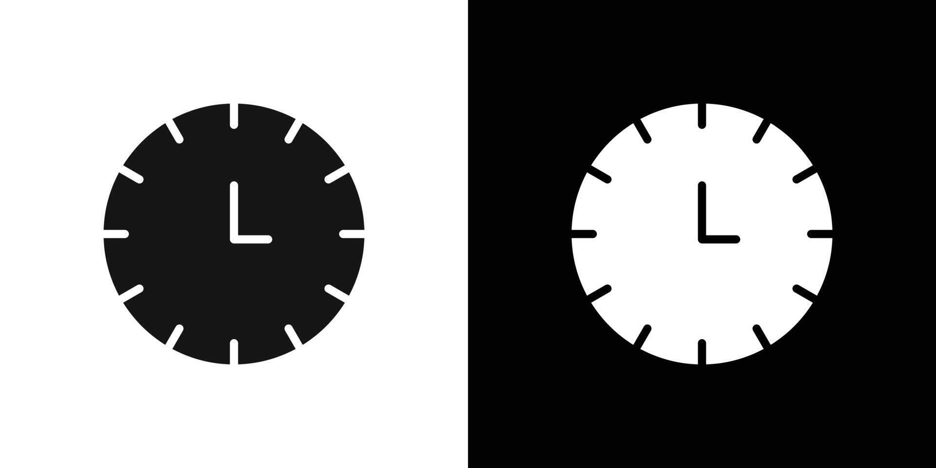 Clock icon logo set vector