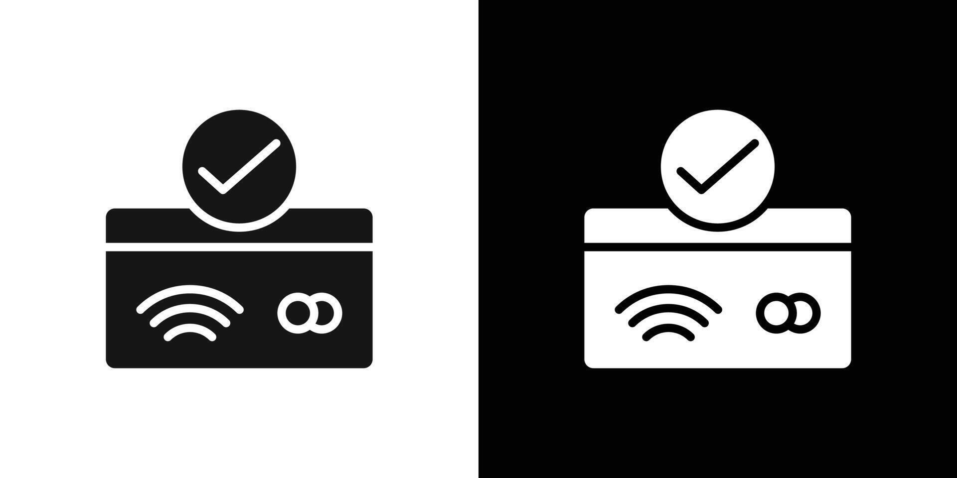 Contactless Payment icon logo set vector
