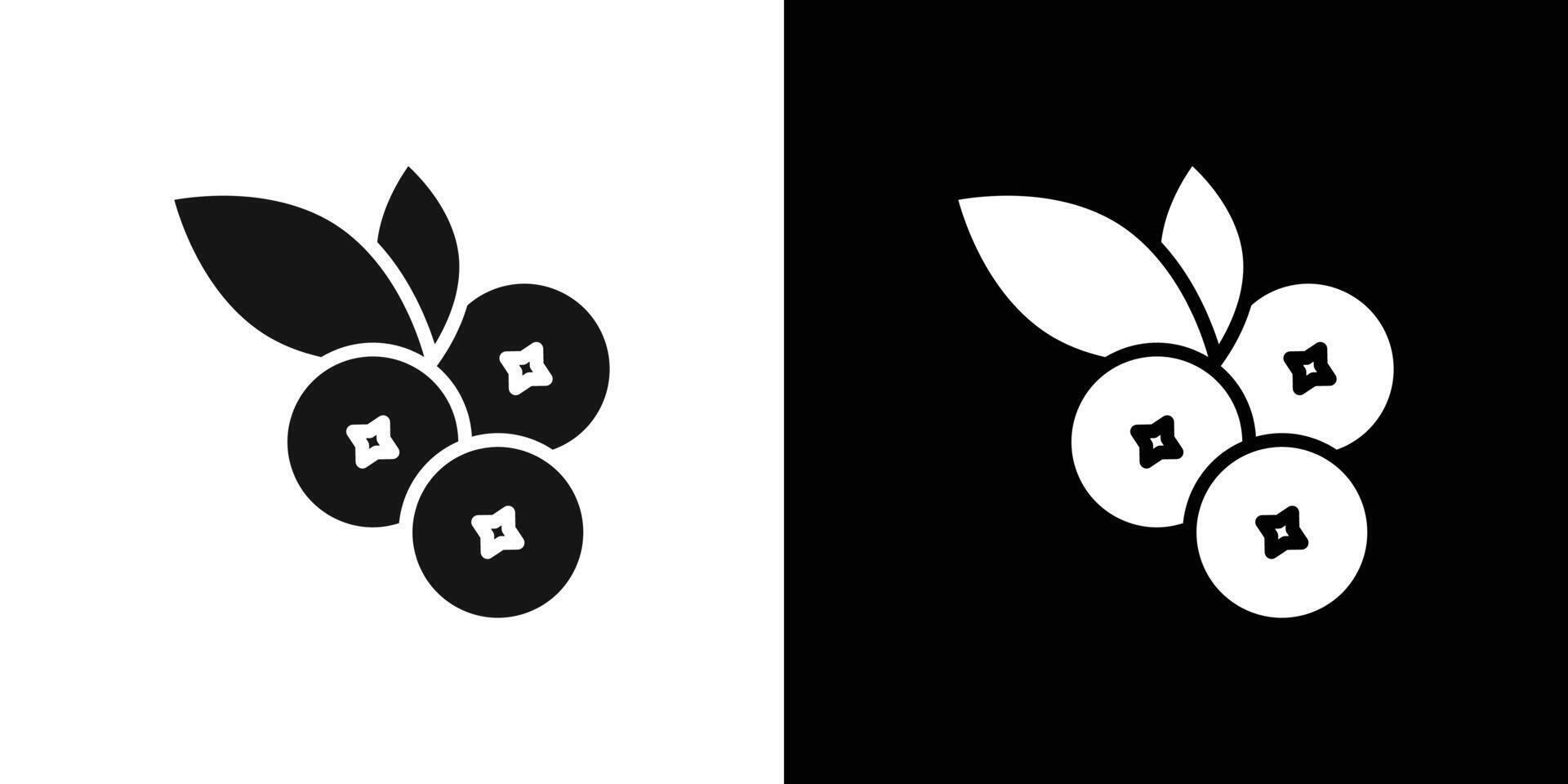Cranberry icon logo set vector